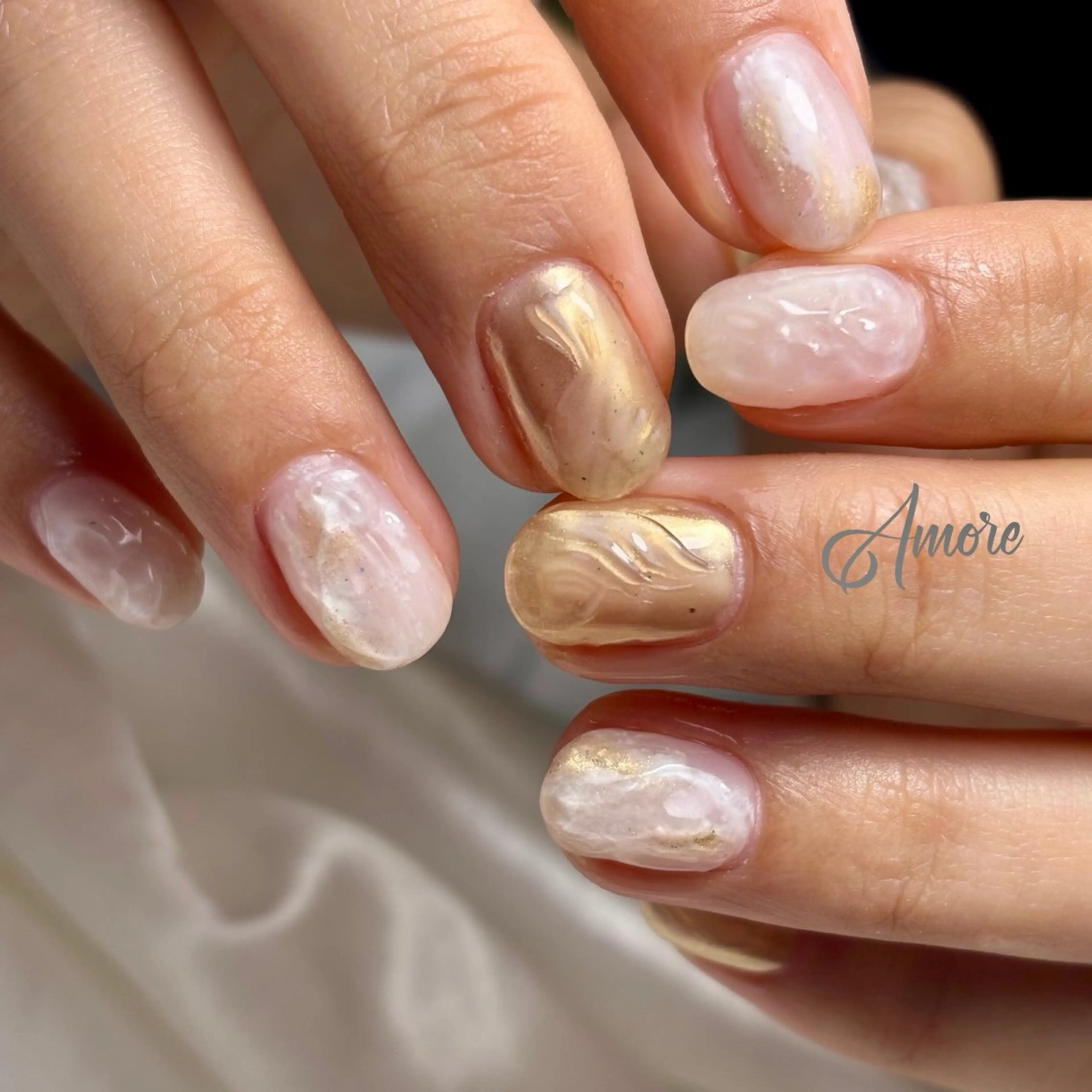 ネイル ジェルネイル キラキラネイル 韓国ネイル マグネットネイル パラジェル You kyehwaのネイルデザイン