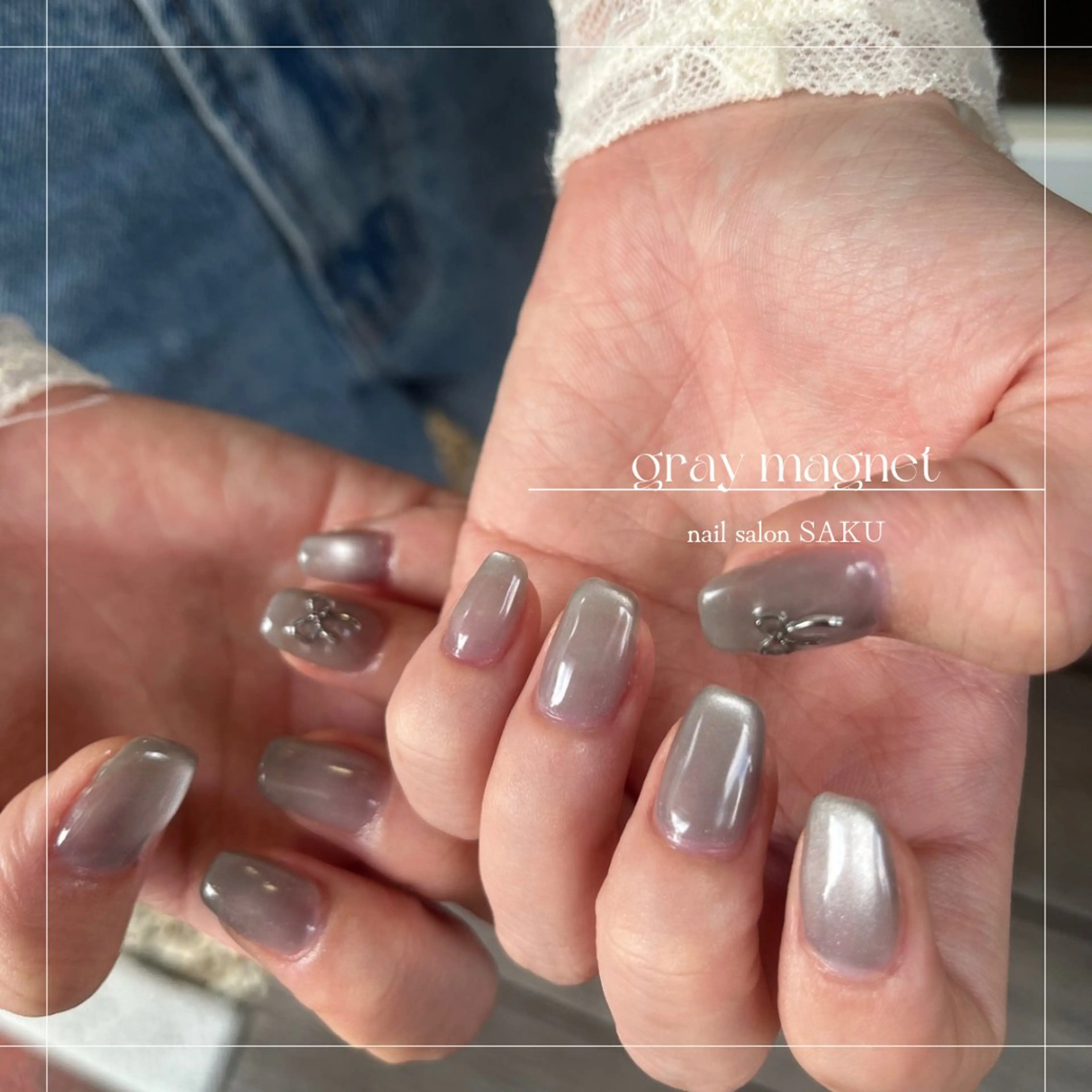ネイル ニュアンスネイル シンプルネイル ハンドネイル SAKU  nail[サクネイル]所属・SAKU nail 作島茜のネイルデザイン