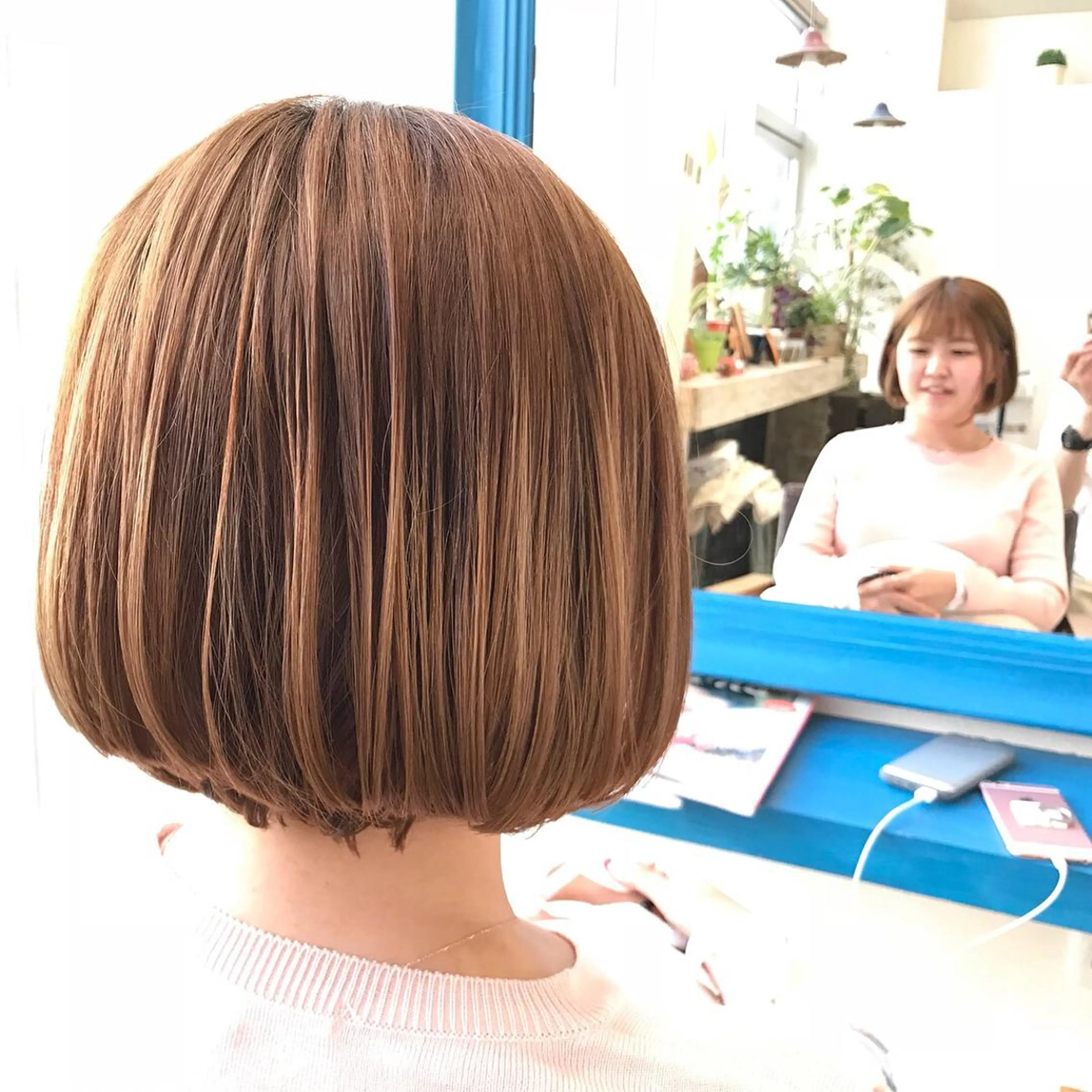 ショート カラー ボブ メンズ指名多数!! SiLO 田島のヘアスタイル