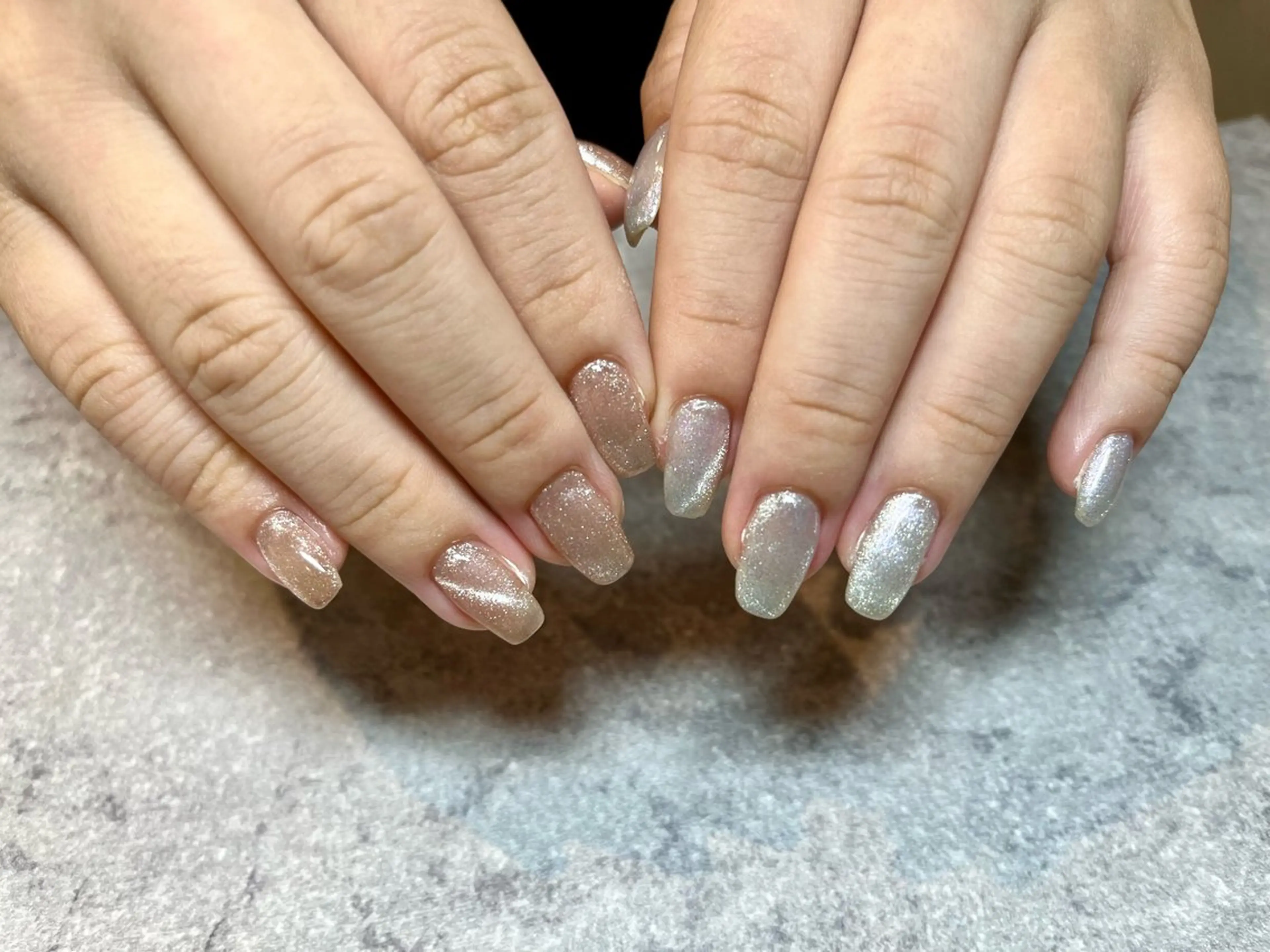 ネイル 氷ネイル・うるうるネイル マグネットネイル nail salon Lanaのネイルデザイン