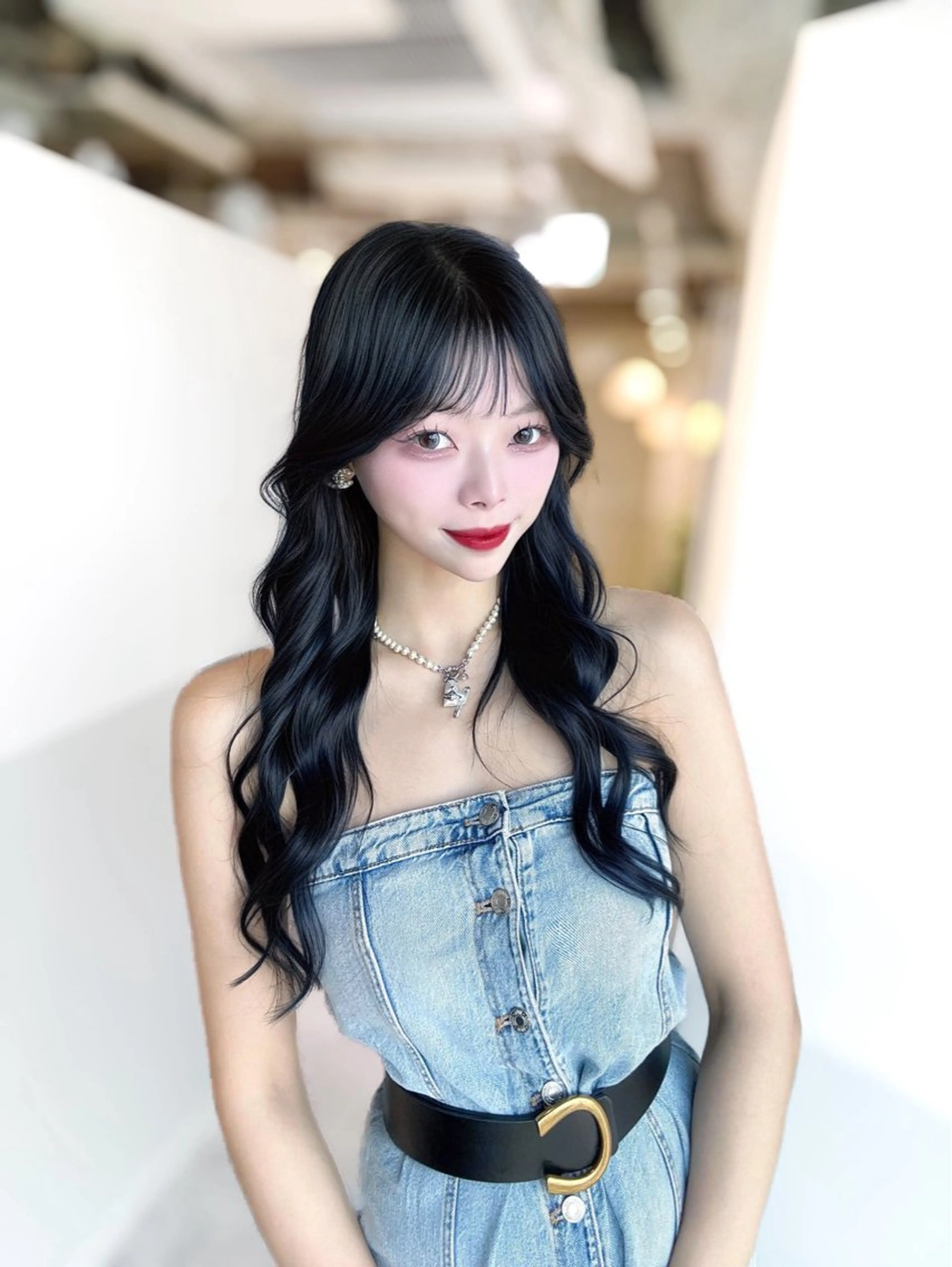 ロング カラー カット ヘアカラー トリートメント 顔まわりの神様✨ 透明感カラー藤嶋秀幸のヘアスタイル