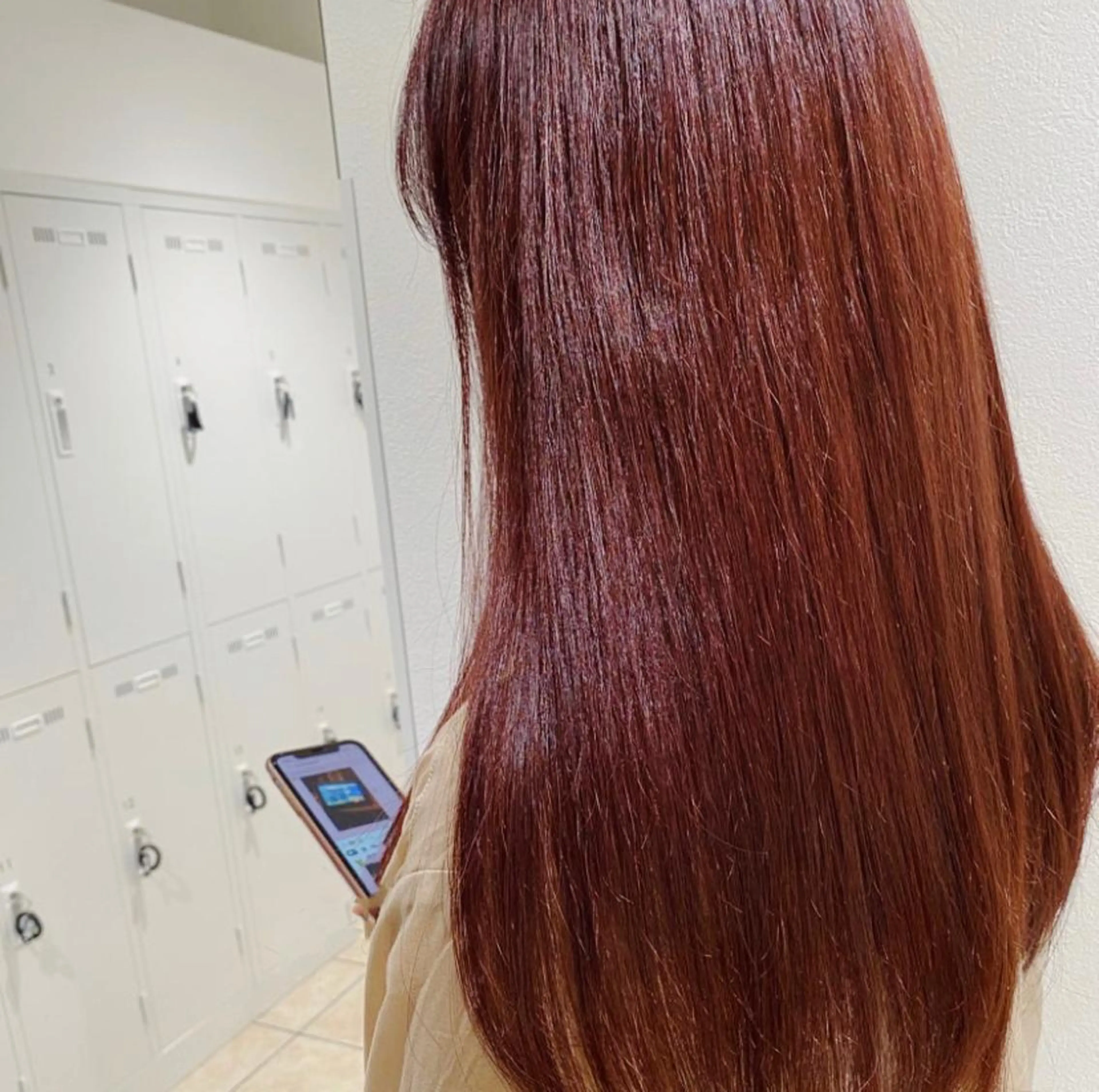 ロング カラー ピンクカラー ローズカラー 西山梨々【12/1〜 産休を頂きます🎀】のヘアスタイル