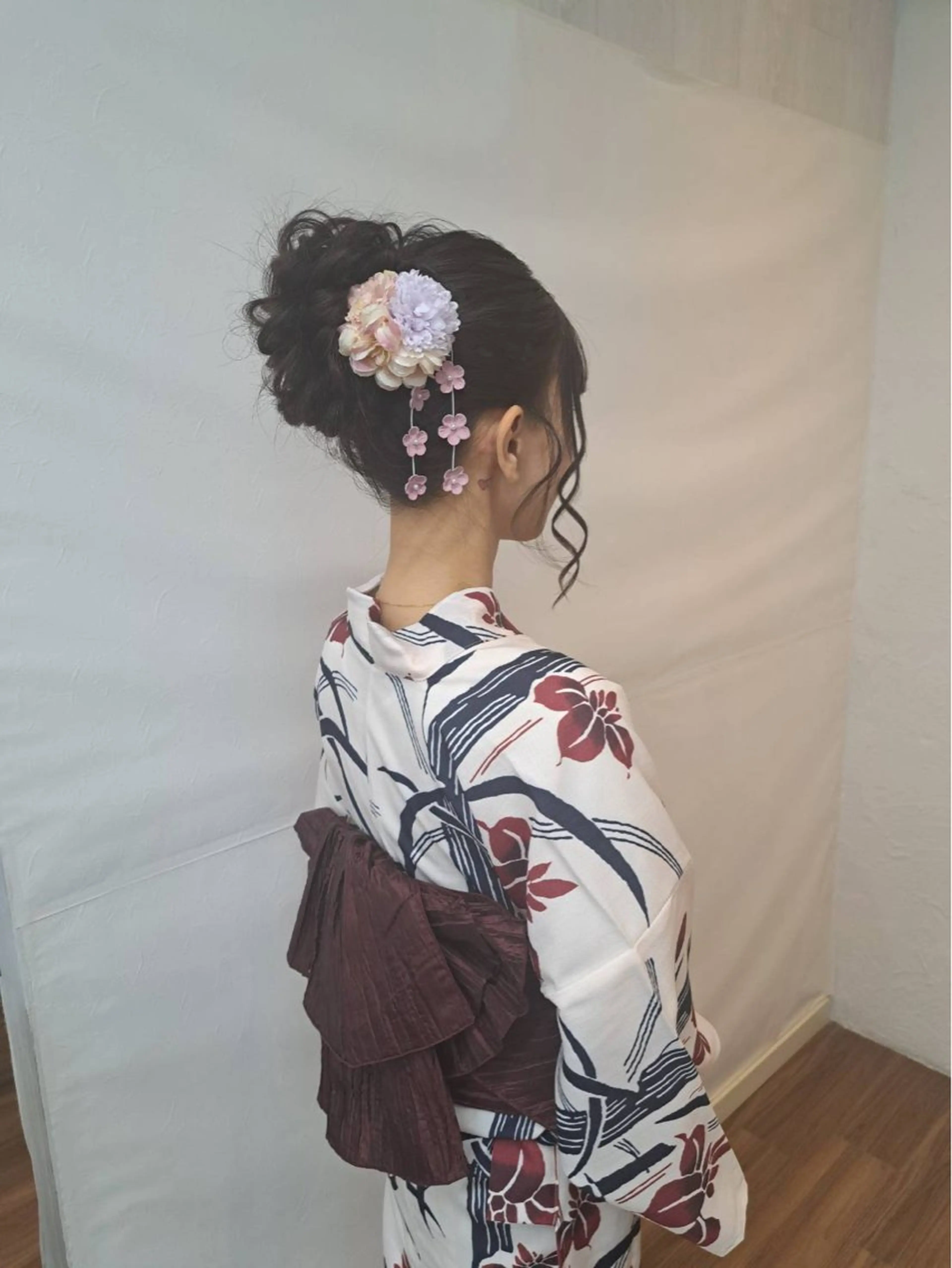 ヘアアレンジ 着付け GLOSS 心斎橋 山上のヘアスタイル