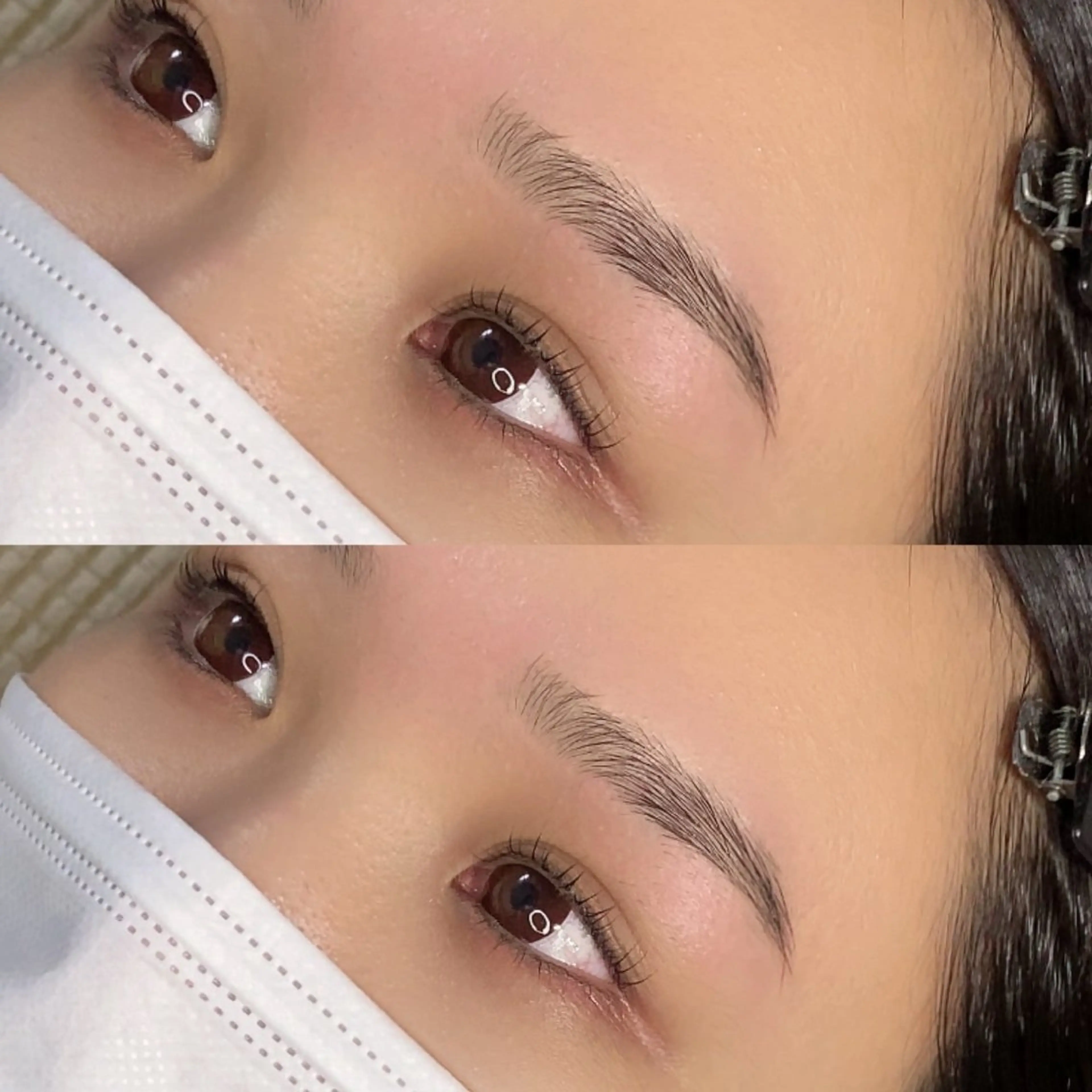 ハリウッドブロウリフト＋美眉毛アイブロウテザイン WAXの写真