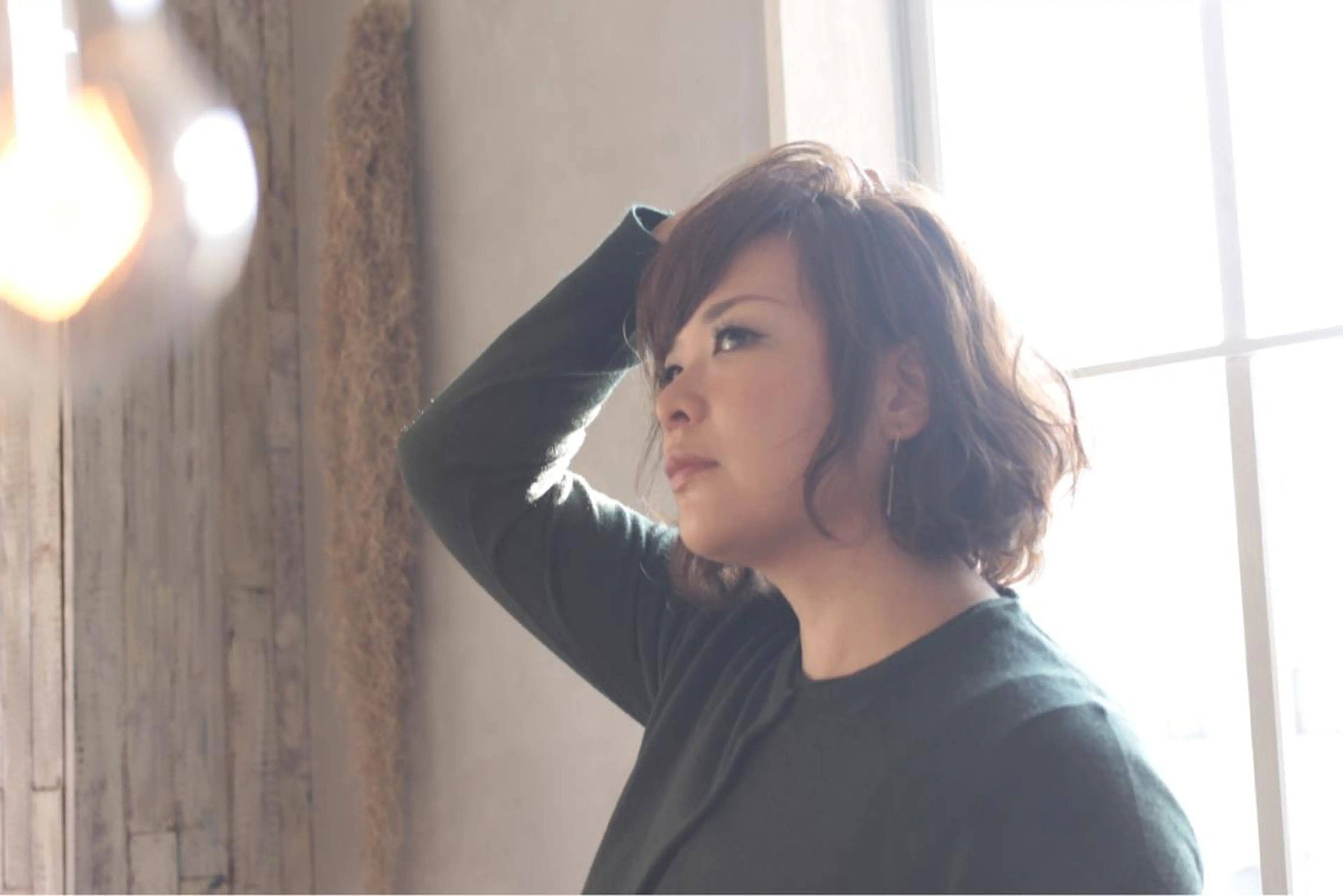 ショート ミディアム パーマ ミディアムパーマ ショートヘア COCOROHOOKI所属・松田 由貴のヘアスタイル