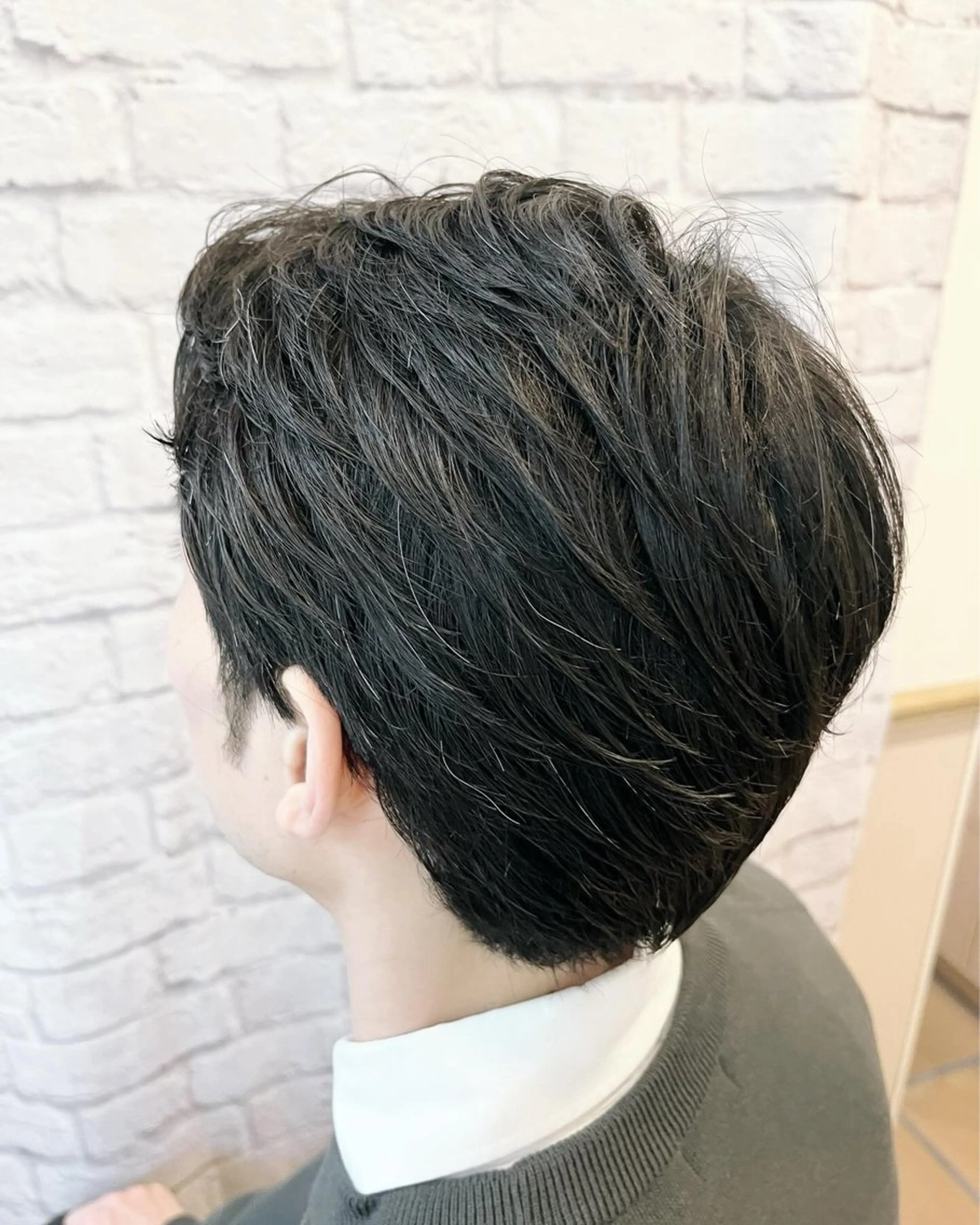 ミディアム メンズ くせ毛 カット 💈メンズカット 💈加仲凌也のヘアスタイル