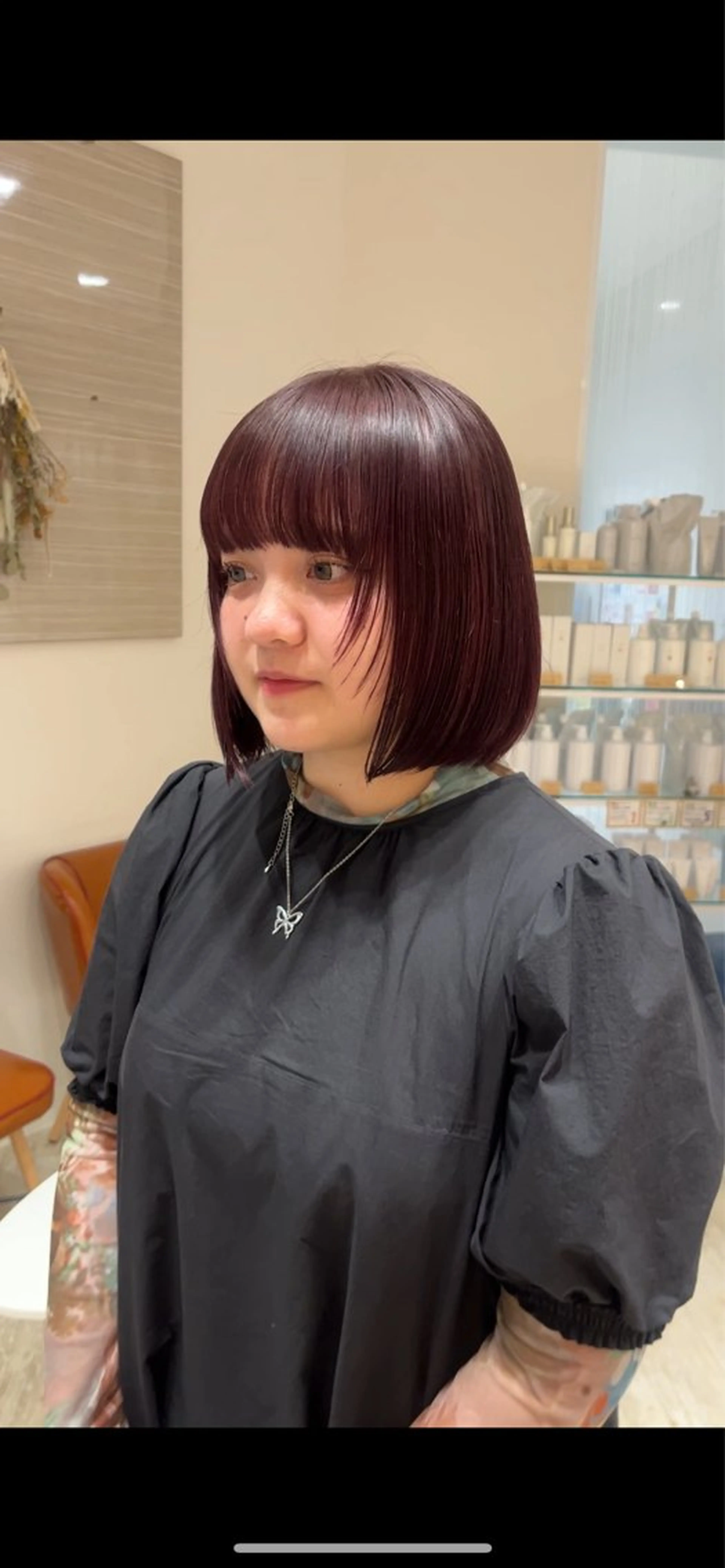 ミディアム ボブ 福田 しずくのヘアスタイル