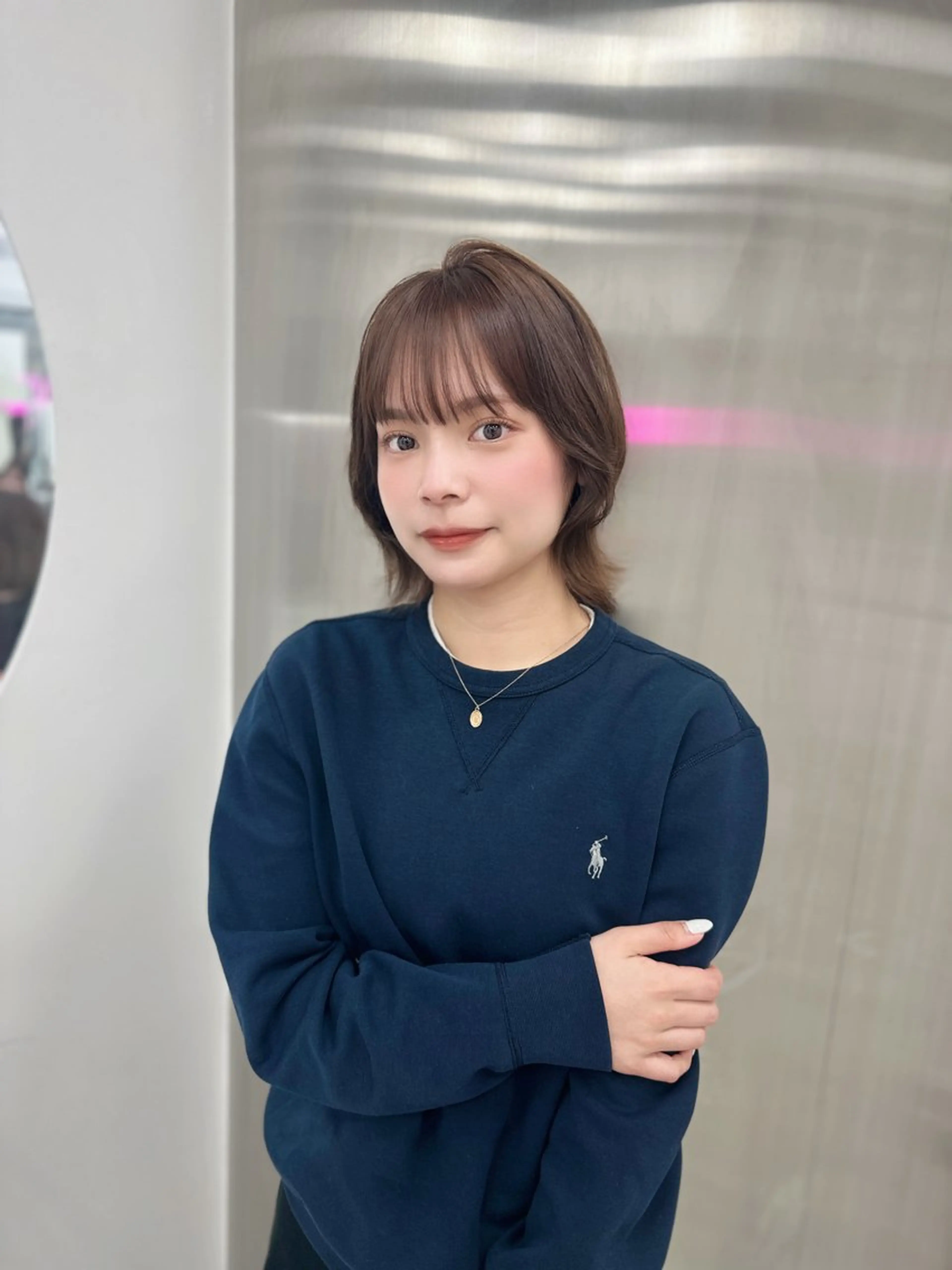 ロング カラー パーマ ヘアアレンジ メンズ キッズ ♥️韓国ヘア レイヤー♥️ゆりのヘアスタイル