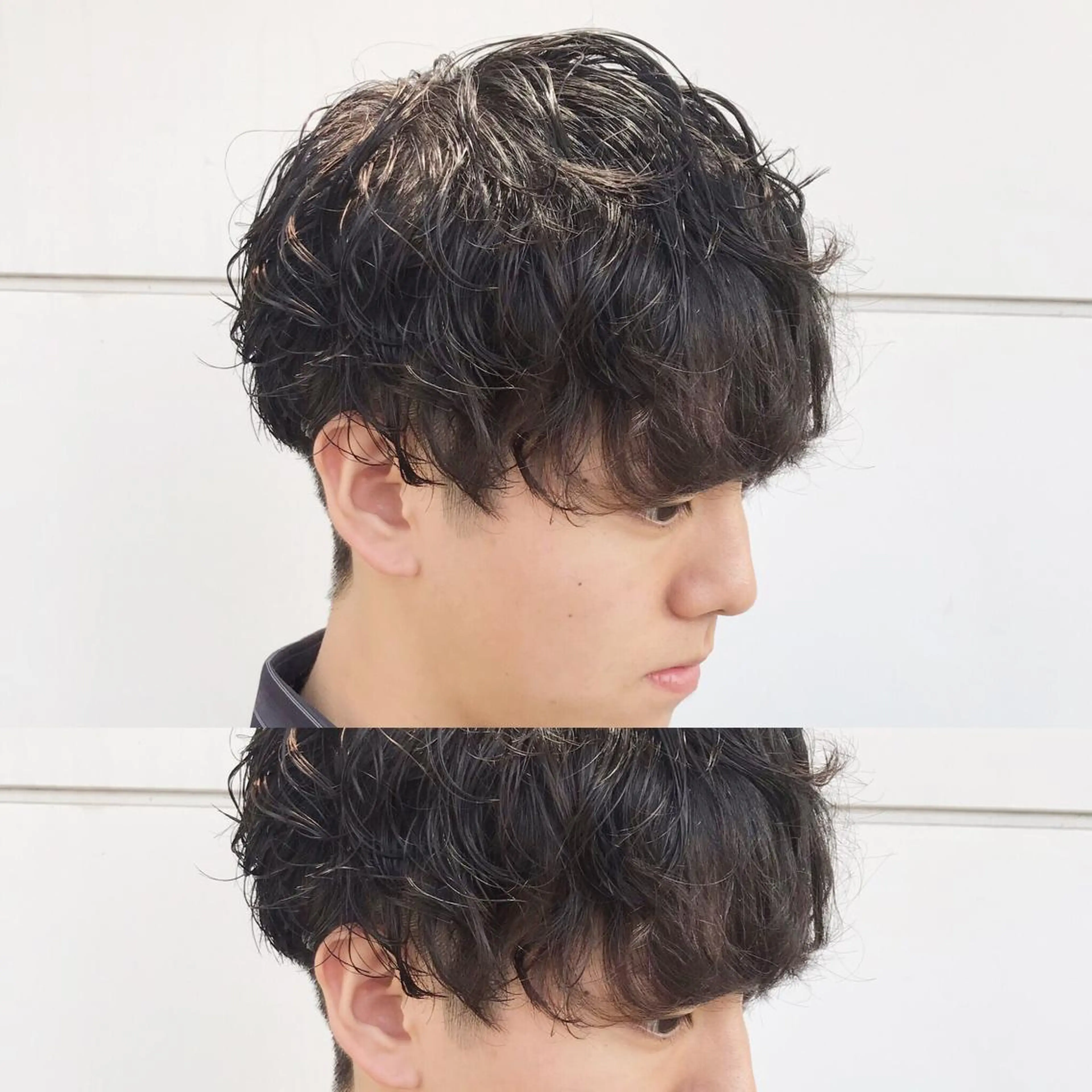 ショート パーマ メンズ カット パーマ トリートメント 嶋佐 昌大 シマサマオのヘアスタイル