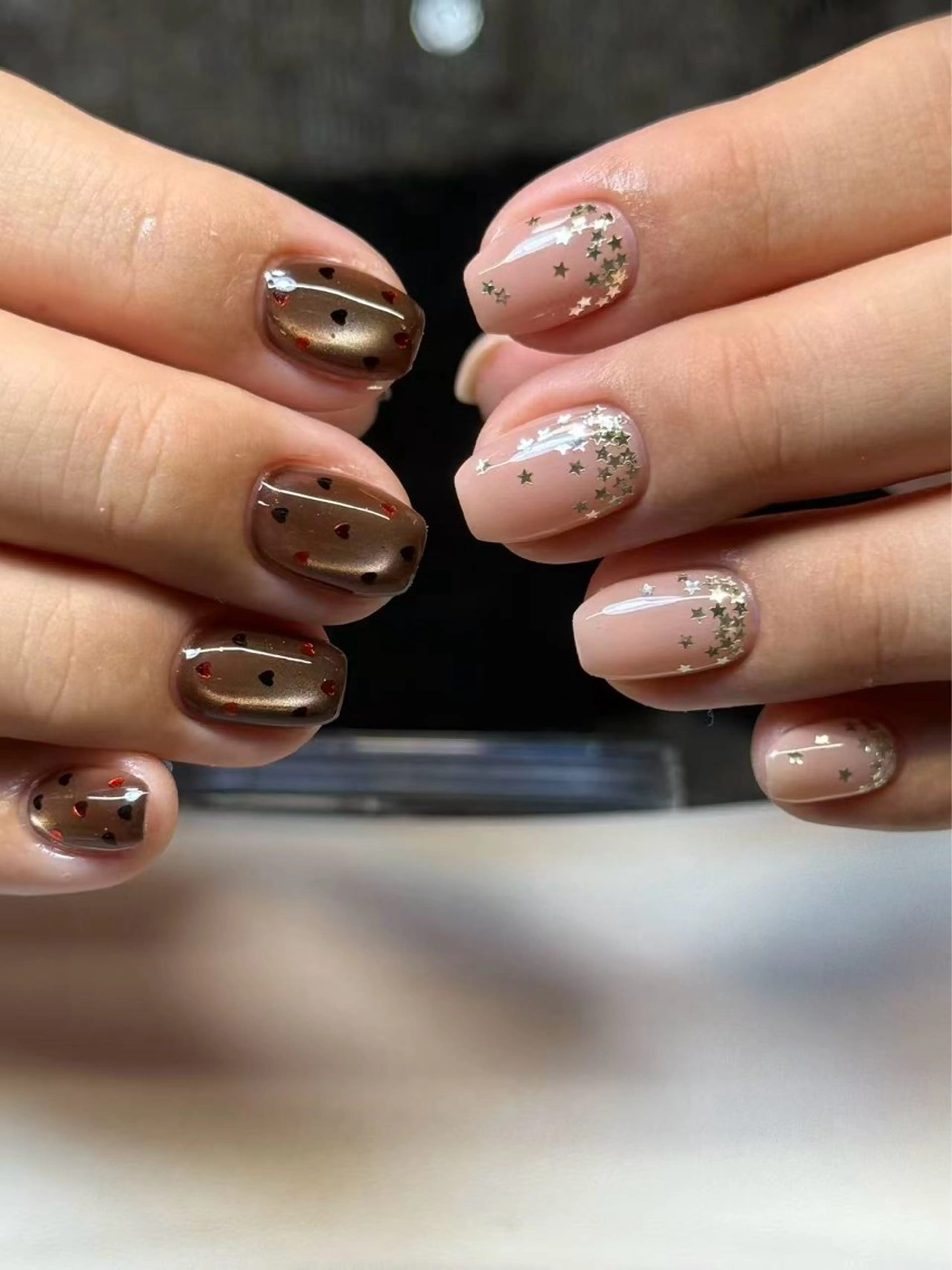 ネイル アートネイル チークネイル 長さ出し マグネットネイル 持ち込み 長出し専門店🎀 HARO💕Nailのネイルデザイン