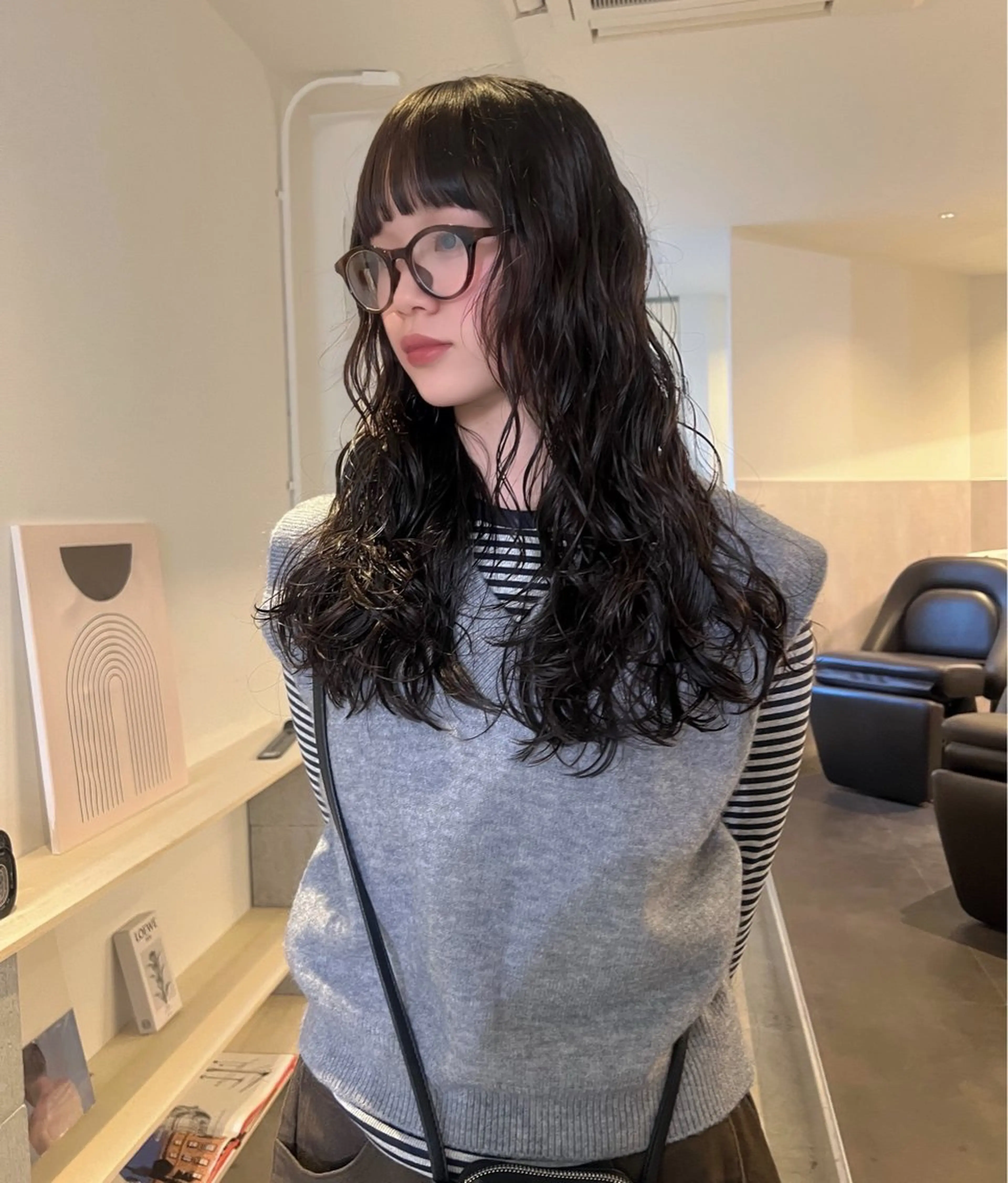 ロング パーマ パーマ MARU レイヤー/パーマのヘアスタイル