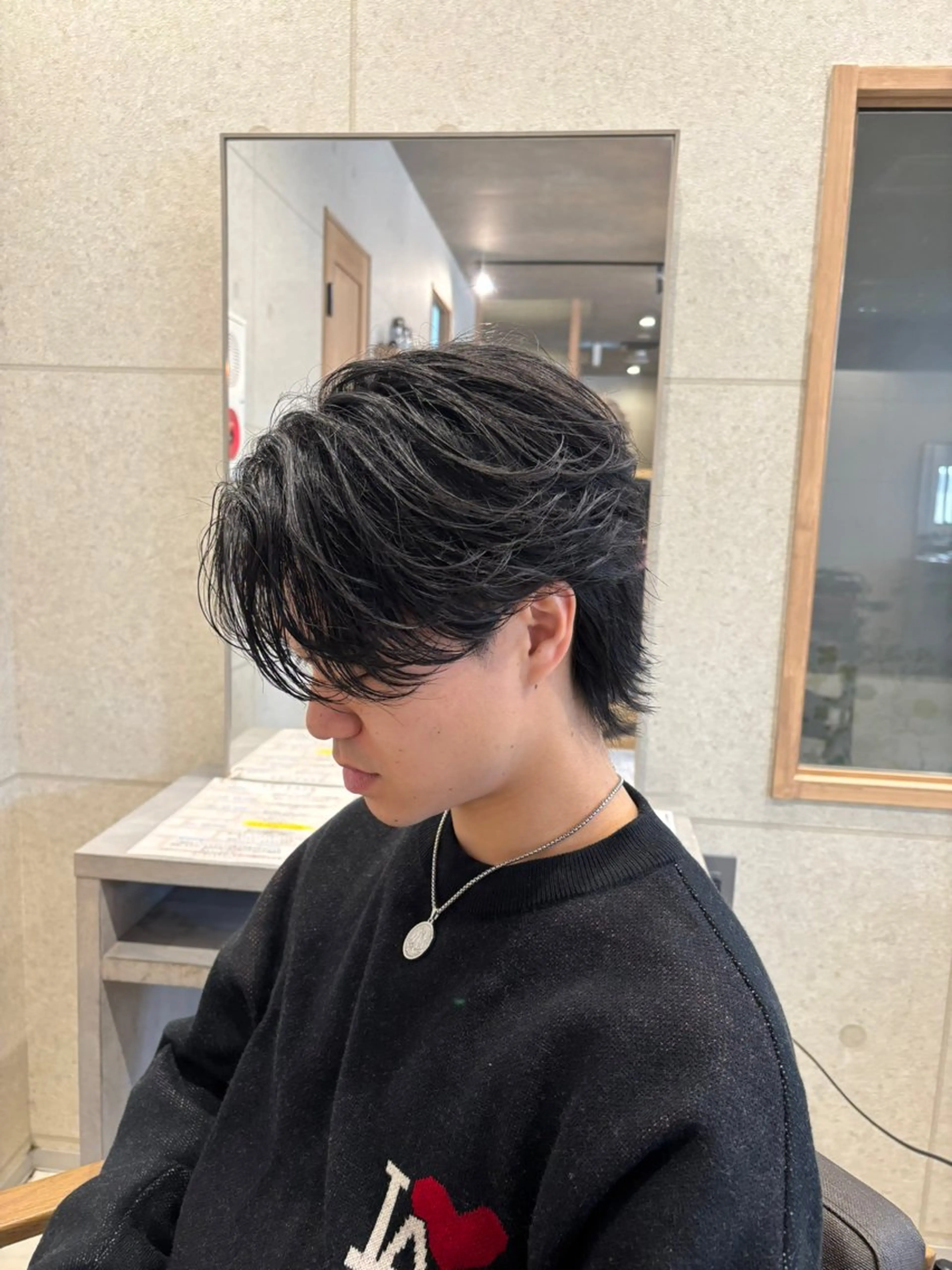 【人気No.2❗️】メンズカット＋質感縮毛矯正（曲げる可）の写真