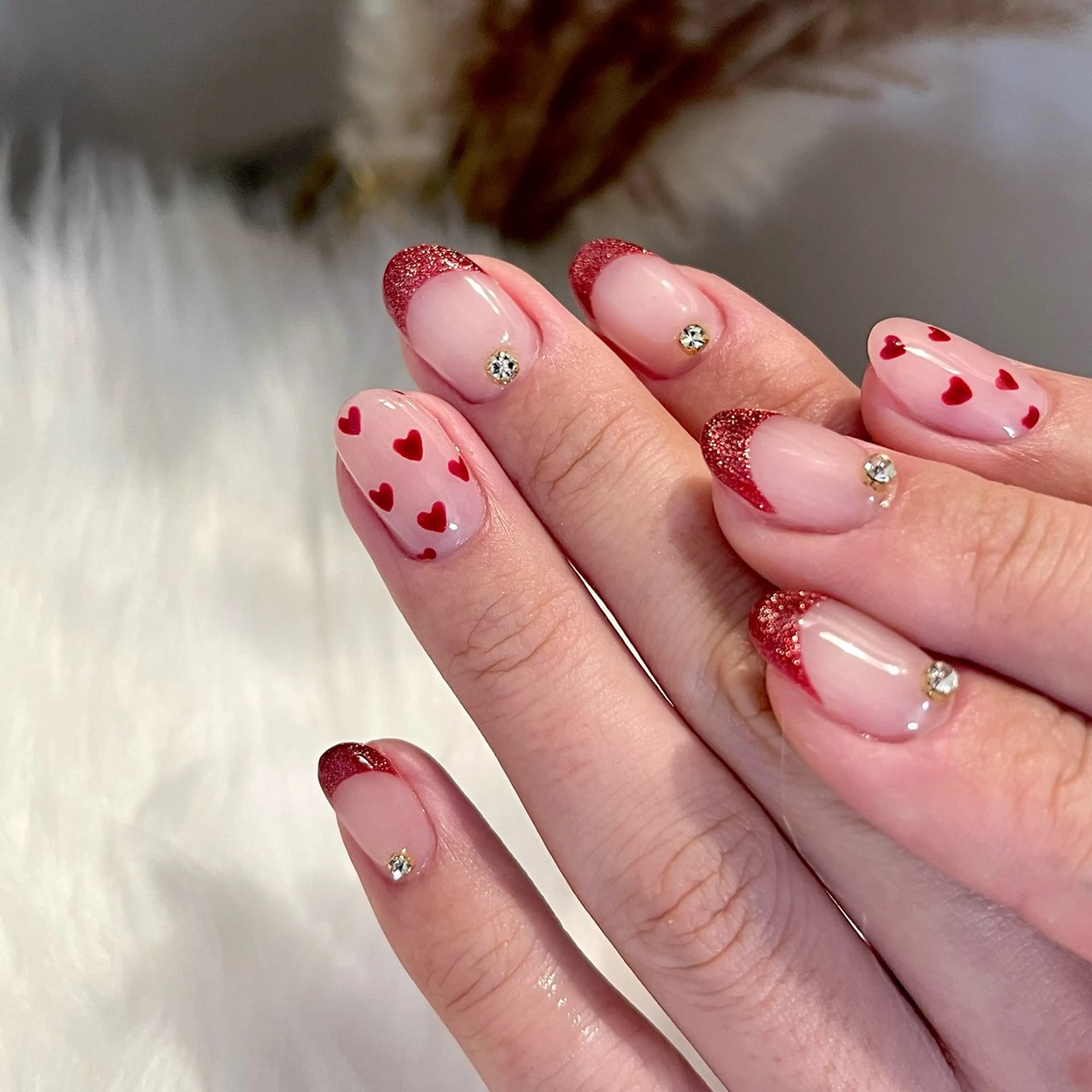 ネイル ボルドー フレンチネイル 持ち込み ハンドネイル Chipi Nailのネイルデザイン