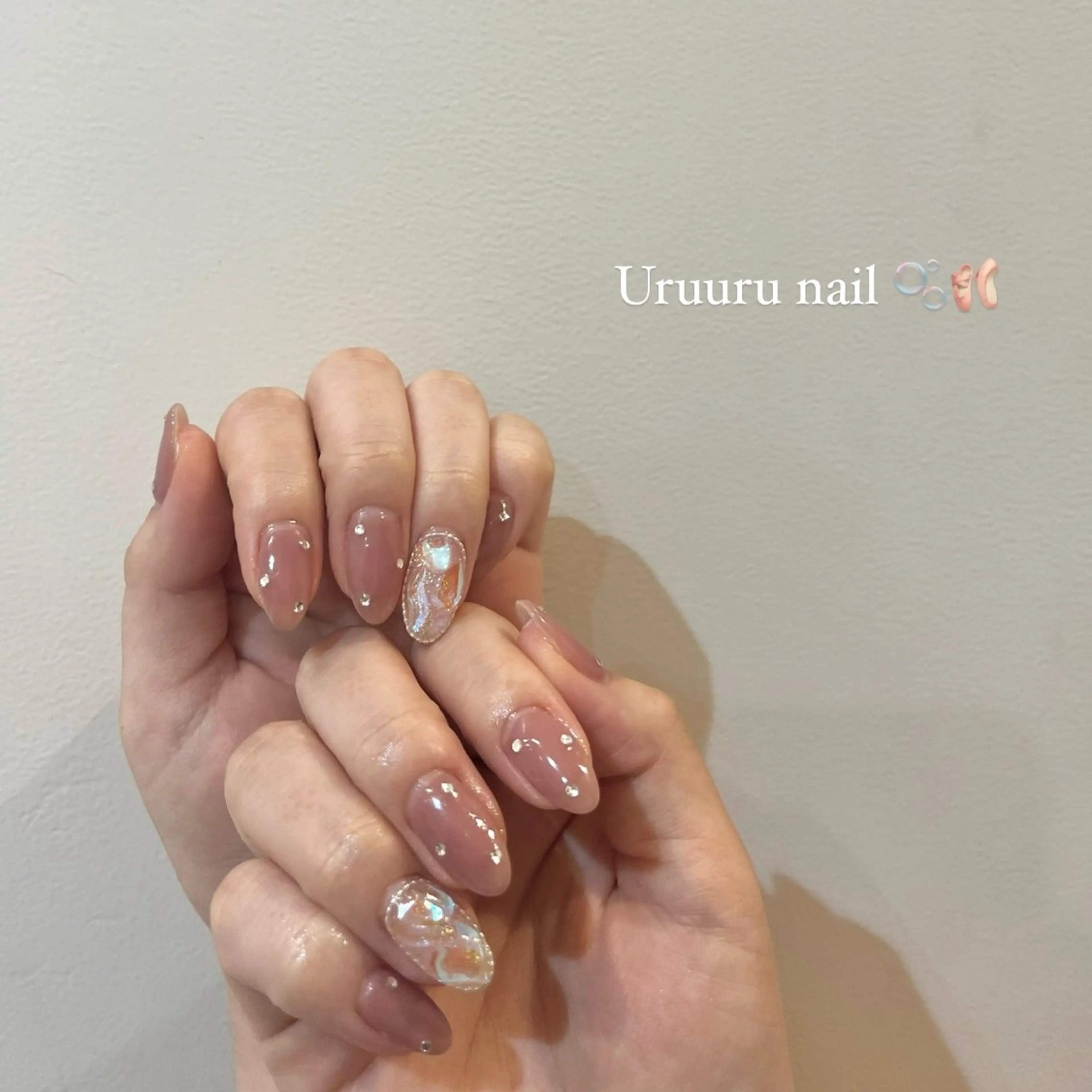 ネイル 氷ネイル・うるうるネイル ハンドネイル Momone ／渋谷／パラジェルのネイルデザイン
