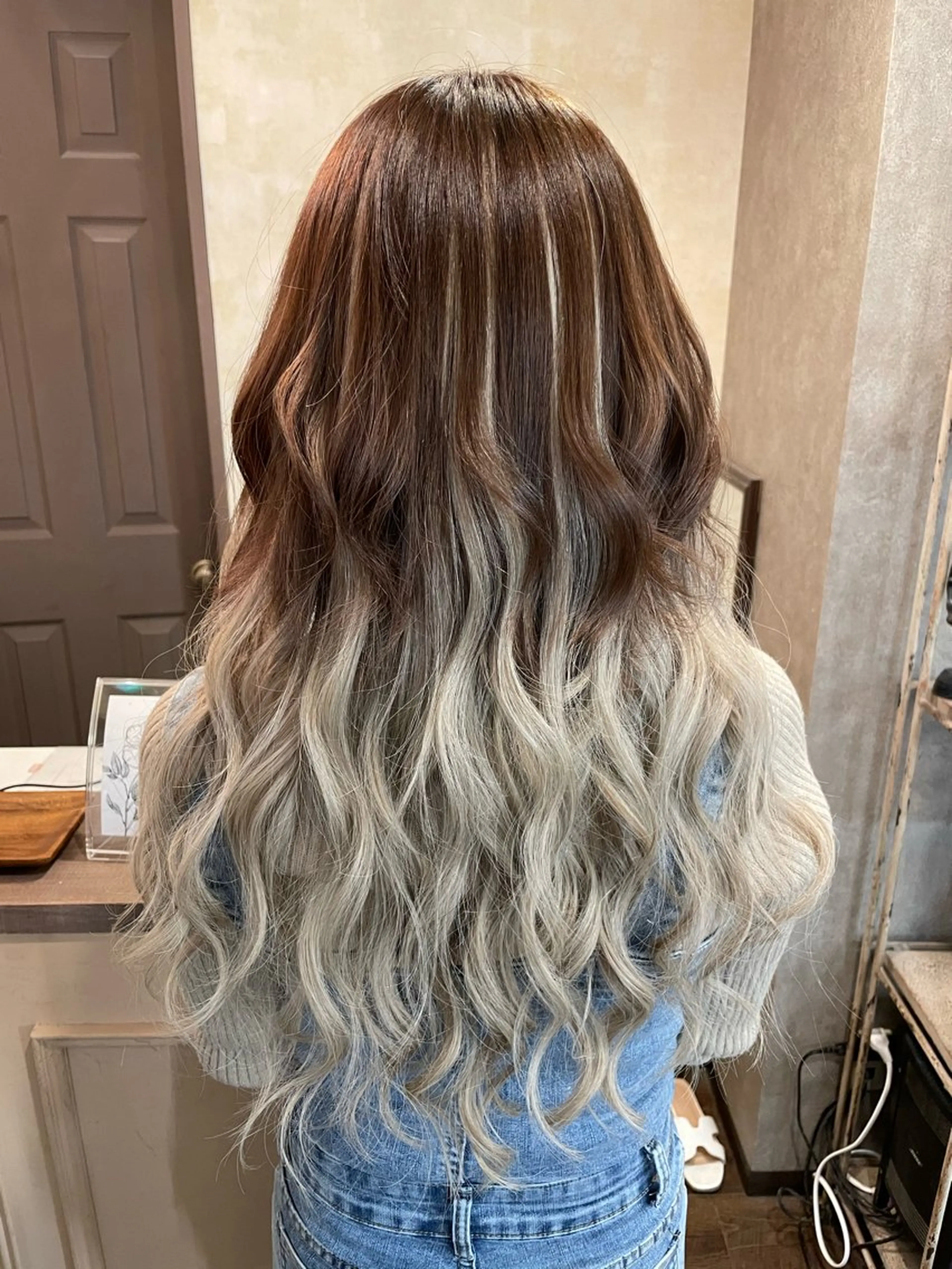 ロング ヘアアレンジ シールエクステ エクステ カット エクステ MagicMush ✴︎シールエクステのヘアスタイル