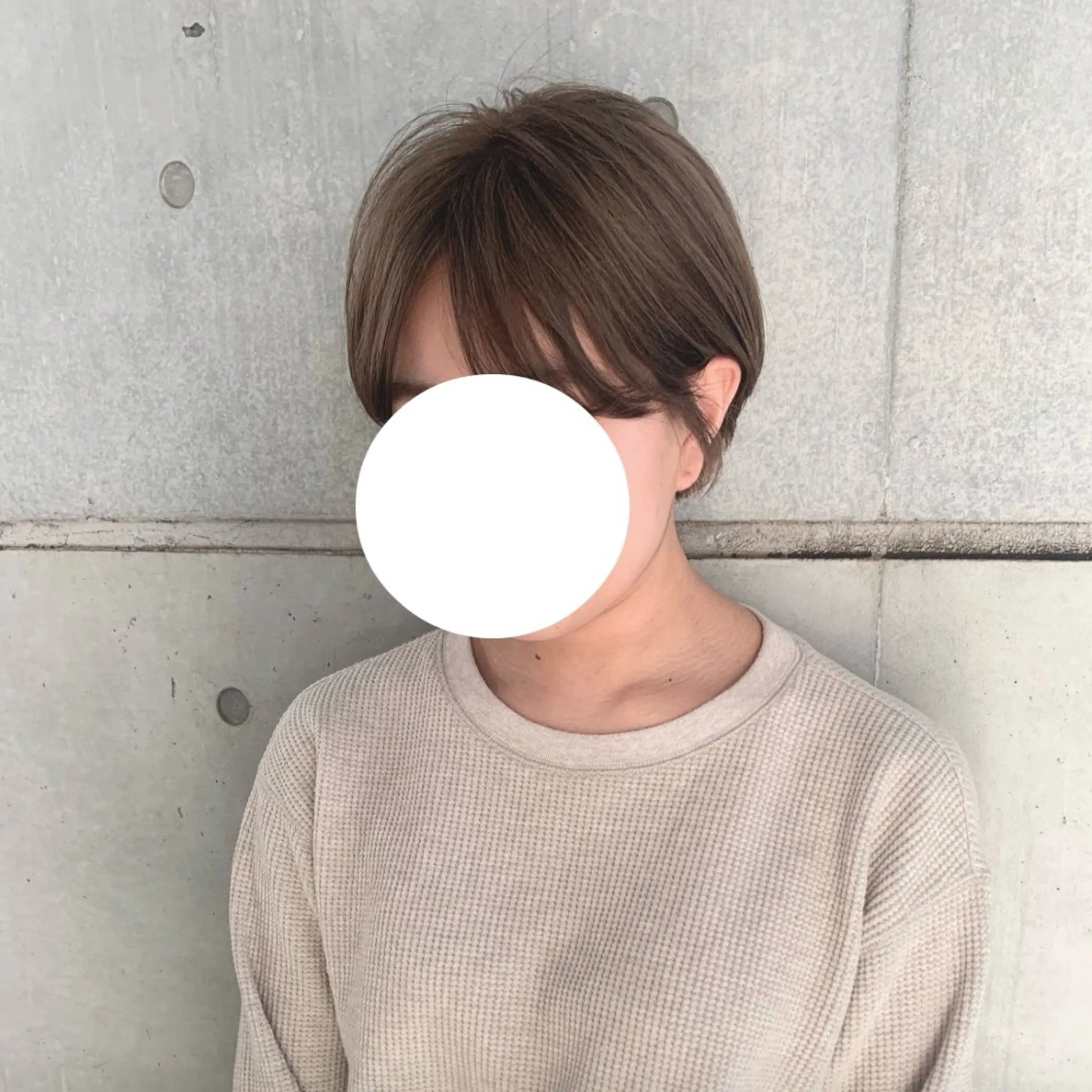 ショート カラー カット ヘアカラー トリートメント 表参道/赤み無し 透明感 colorのヘアスタイル