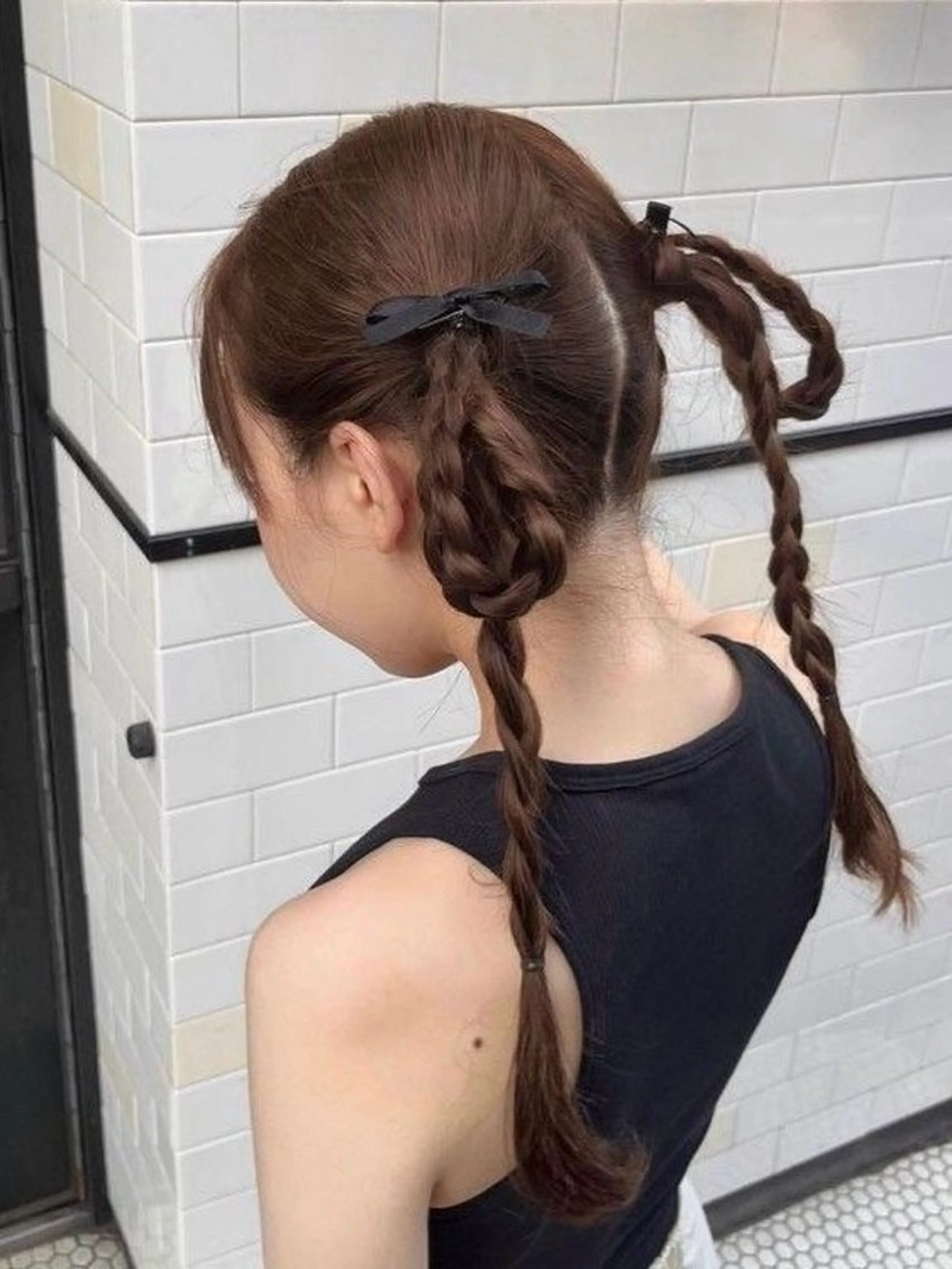 ヘアアレンジ ヘアセット rinka／暖色 ブリーチのヘアスタイル