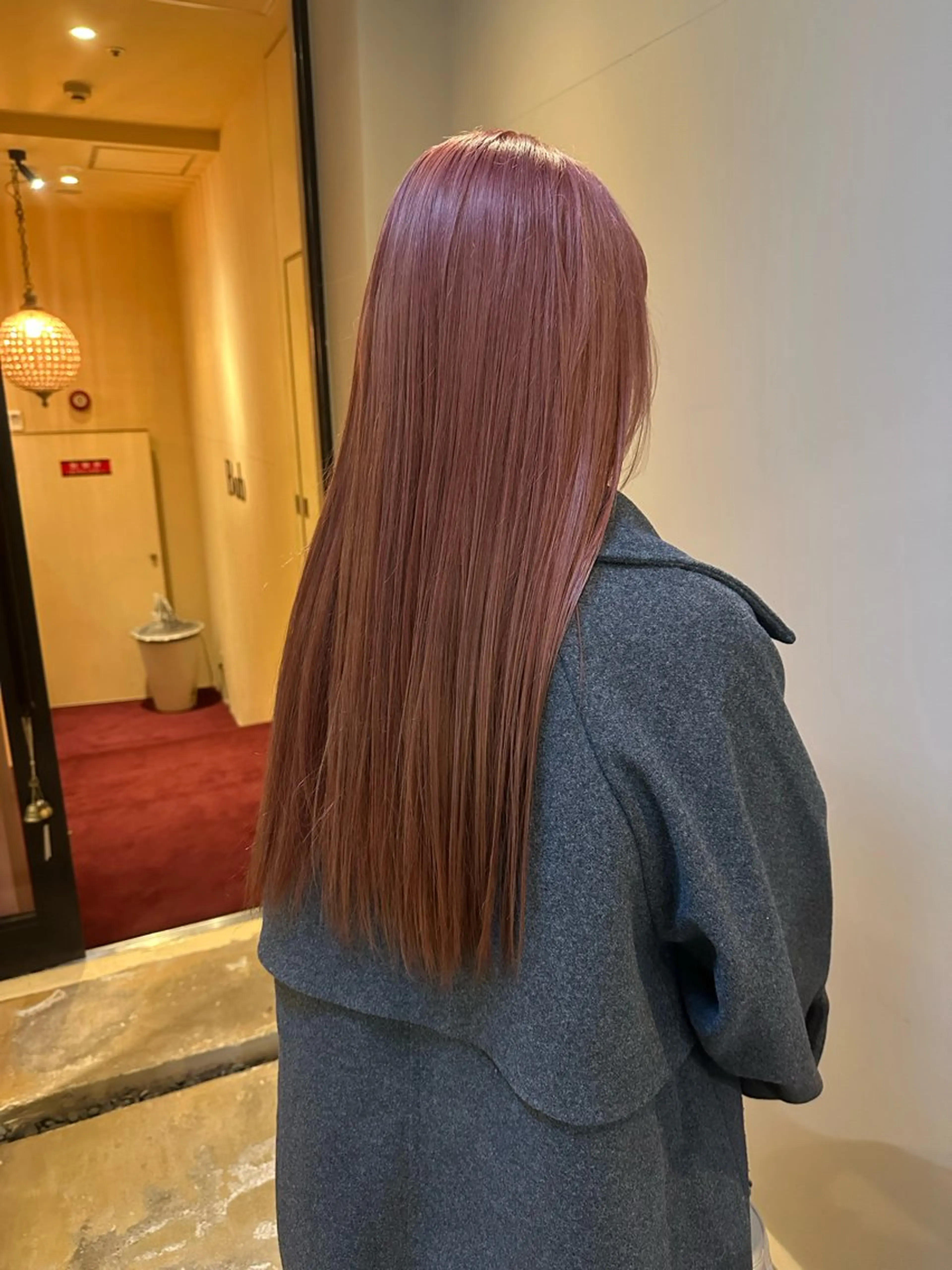 ロング ボブ ロングモデル shoのヘアスタイル