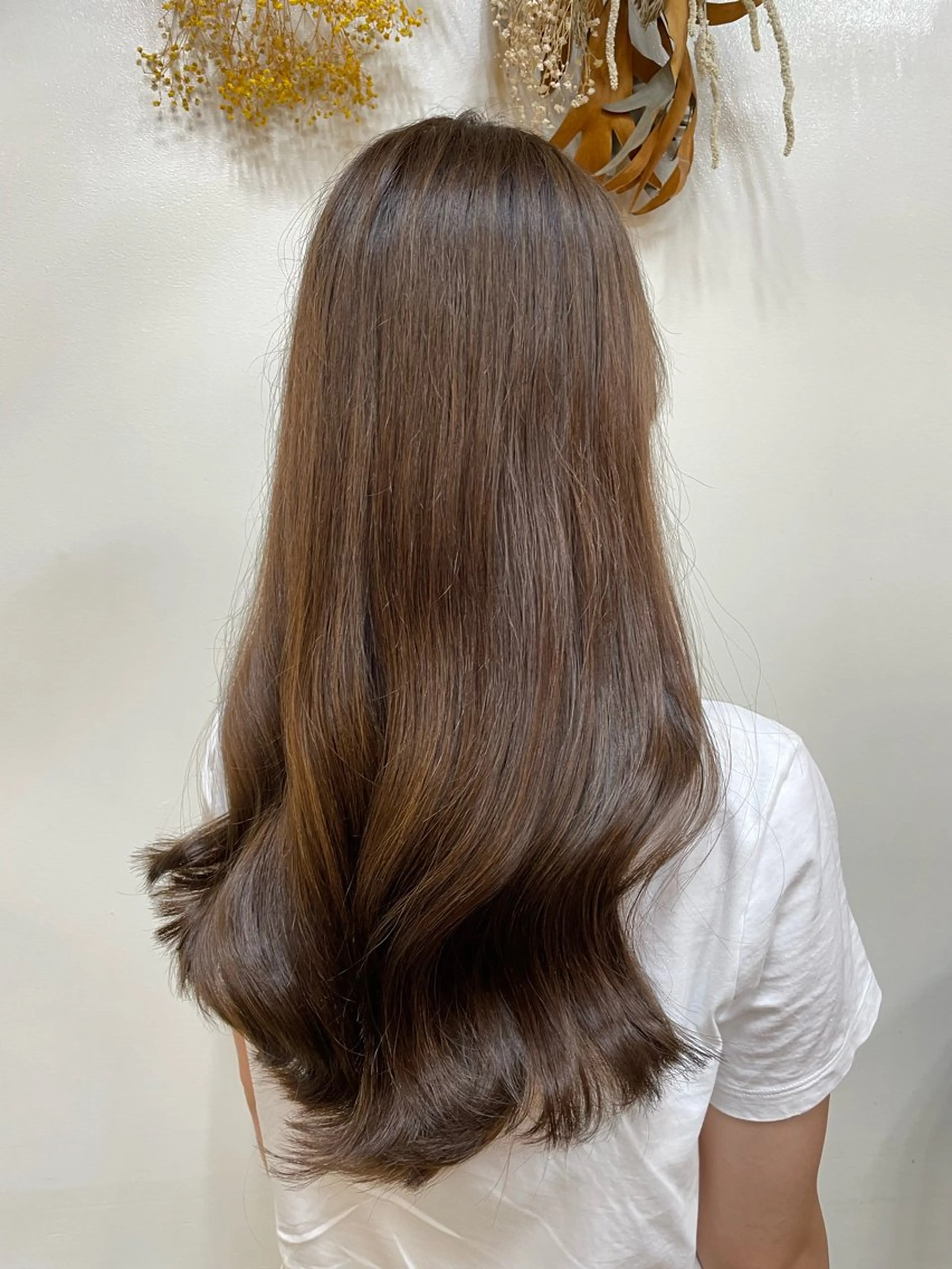 ロング アッシュ アッシュブラウン カット ヘアカラー 髪質改善・韓国ヘア 🤍中西麻友🤍のヘアスタイル