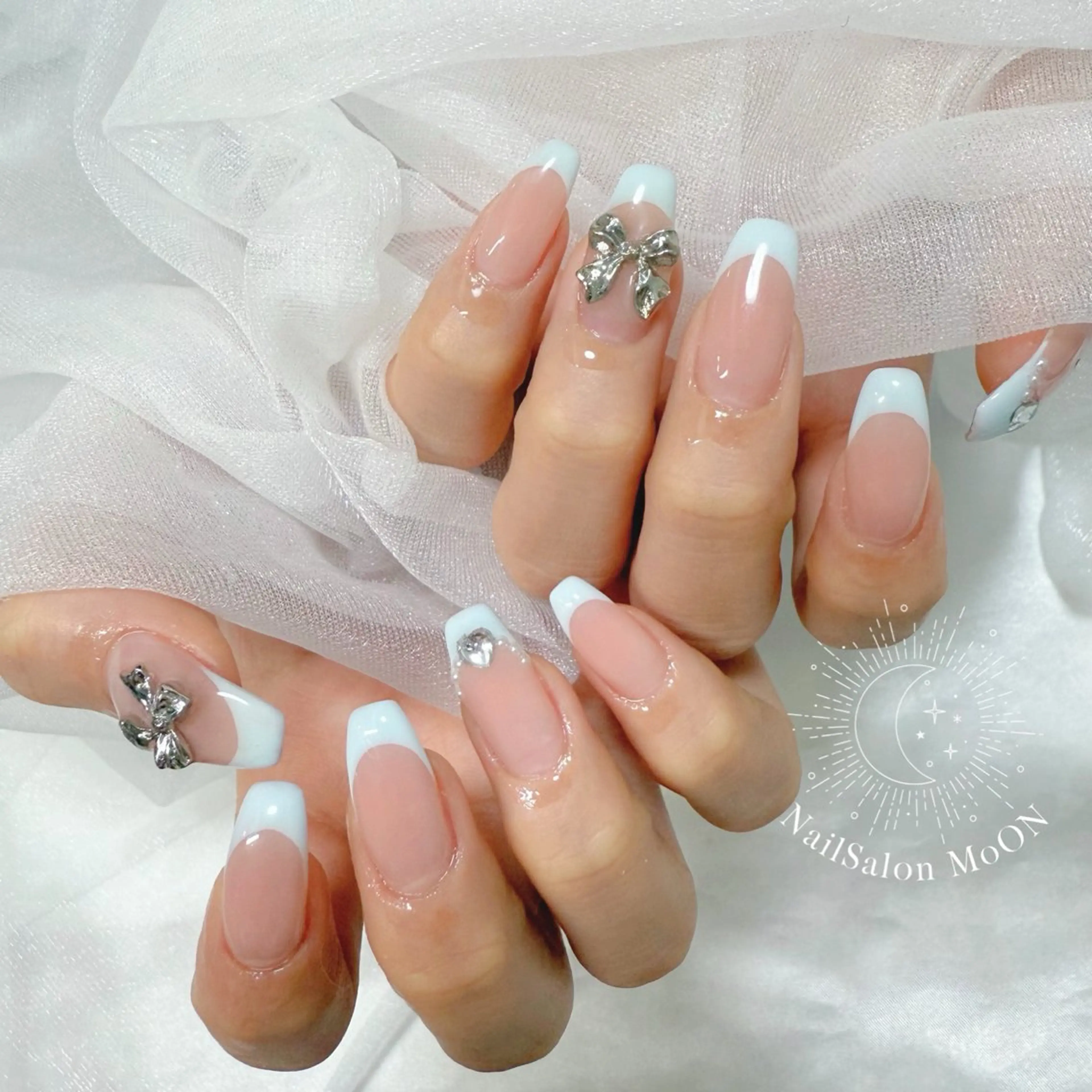 ネイル フレンチネイル ハンドネイル ハンドケア MoON...❤︎ MeGuのネイルデザイン