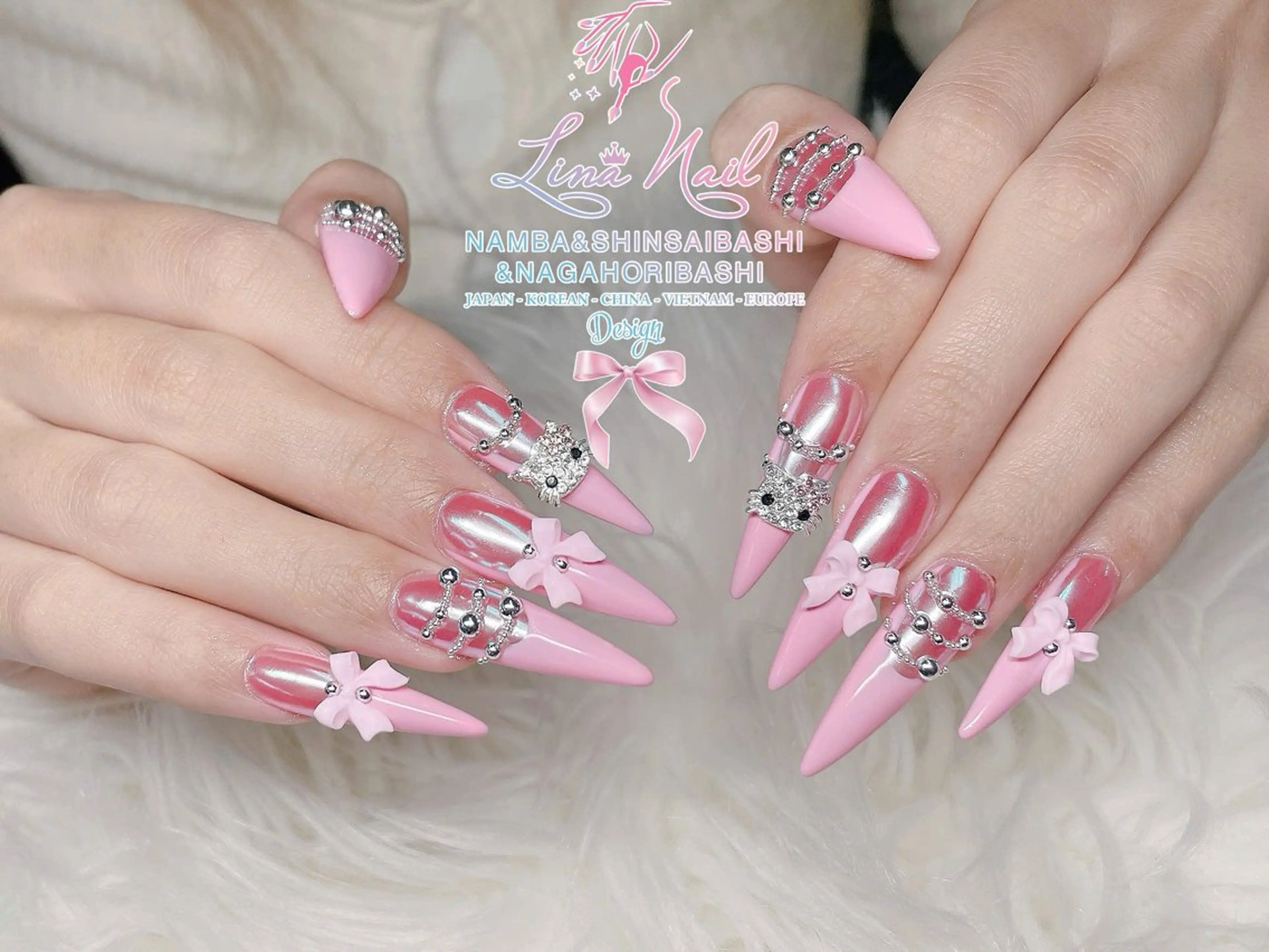 ネイル チークネイル 桜ネイル フラッシュネイル フットネイル ジェルネイル ハンドネイル ７９LINA NAIL 心斎橋店所属・リナネイル アメ村心斎橋店のネイルデザイン