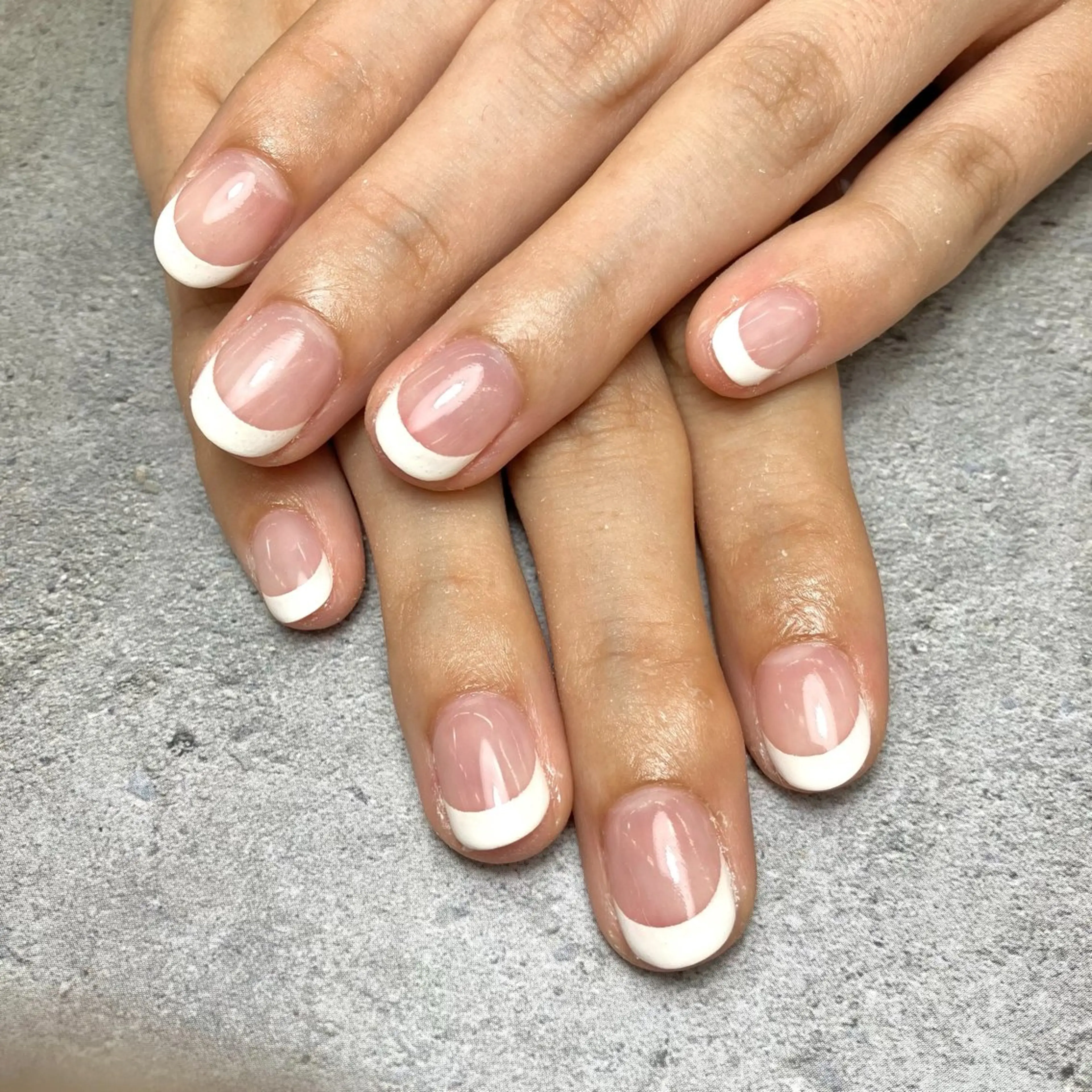 オフあり🤍クリアベース白フレンチ🤍の写真