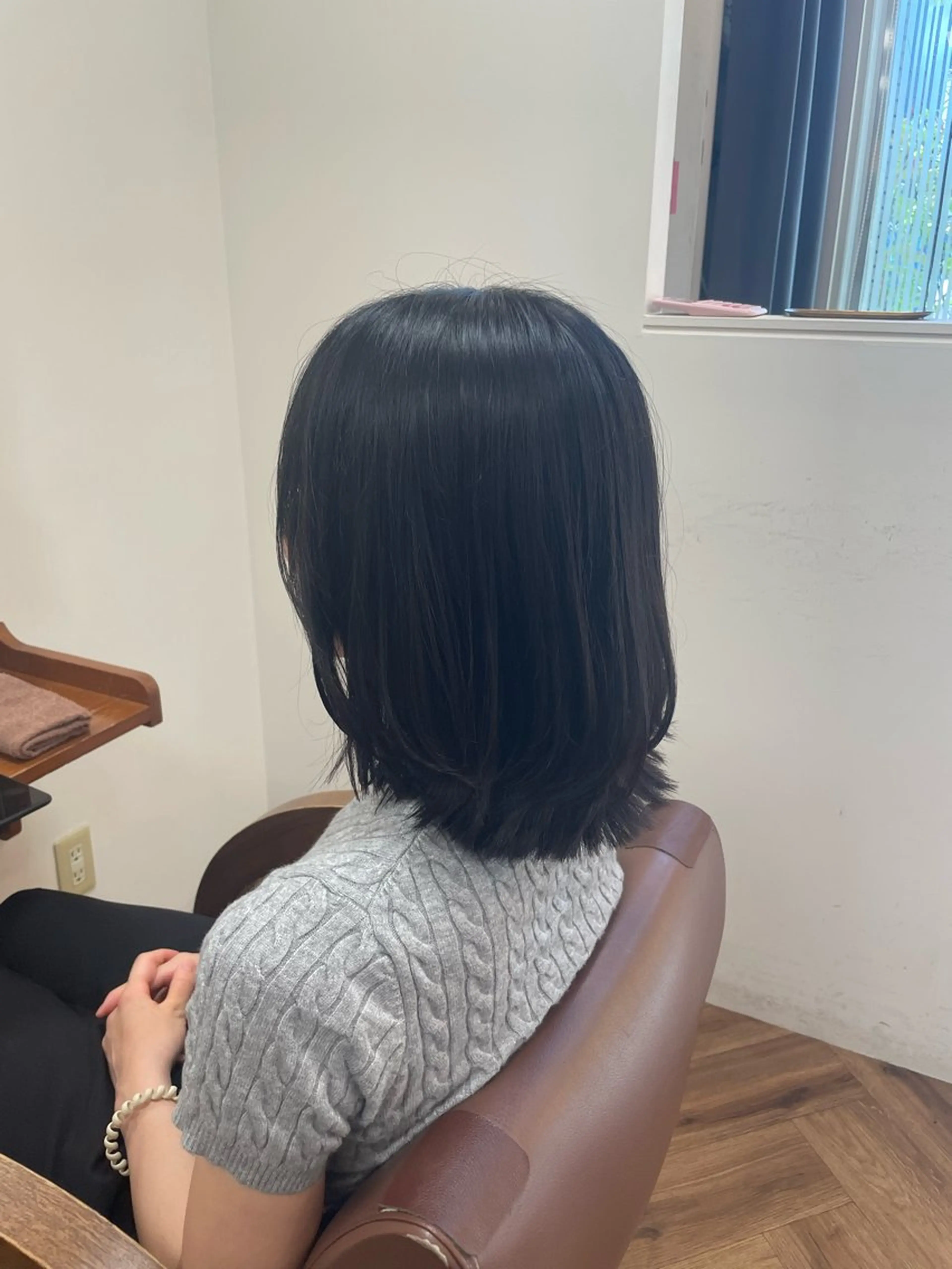 ミディアム ボブレイヤー ボブ レイヤーカット hygge　元住吉店所属・望月 千絵のヘアスタイル