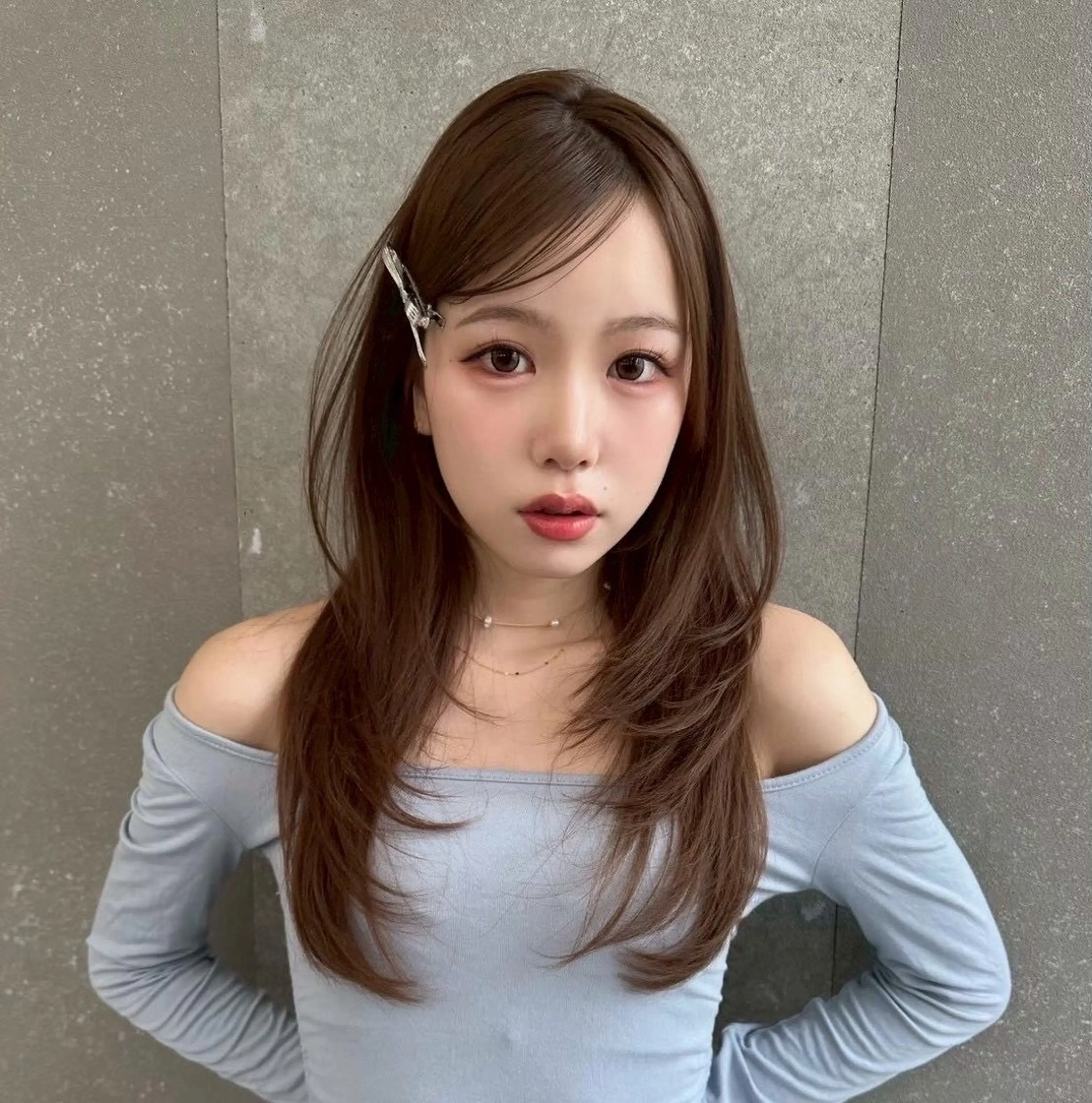 ロング レイヤーカット カット ヘアカラー 🎀透明感ブラウ ンshizuka🎀のヘアスタイル