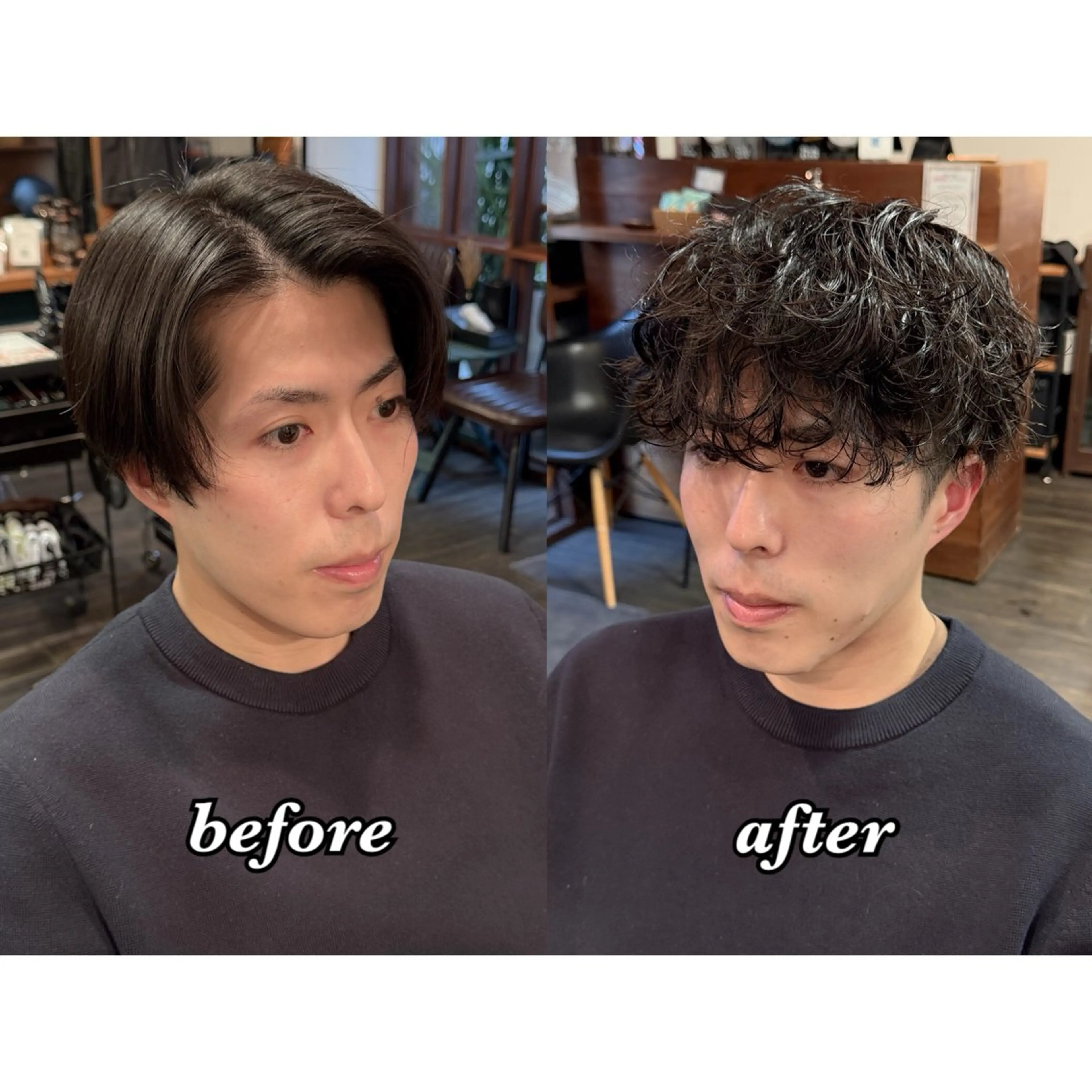 パーマ メンズ カット パーマ キヨ メンズカット/パーマのヘアスタイル