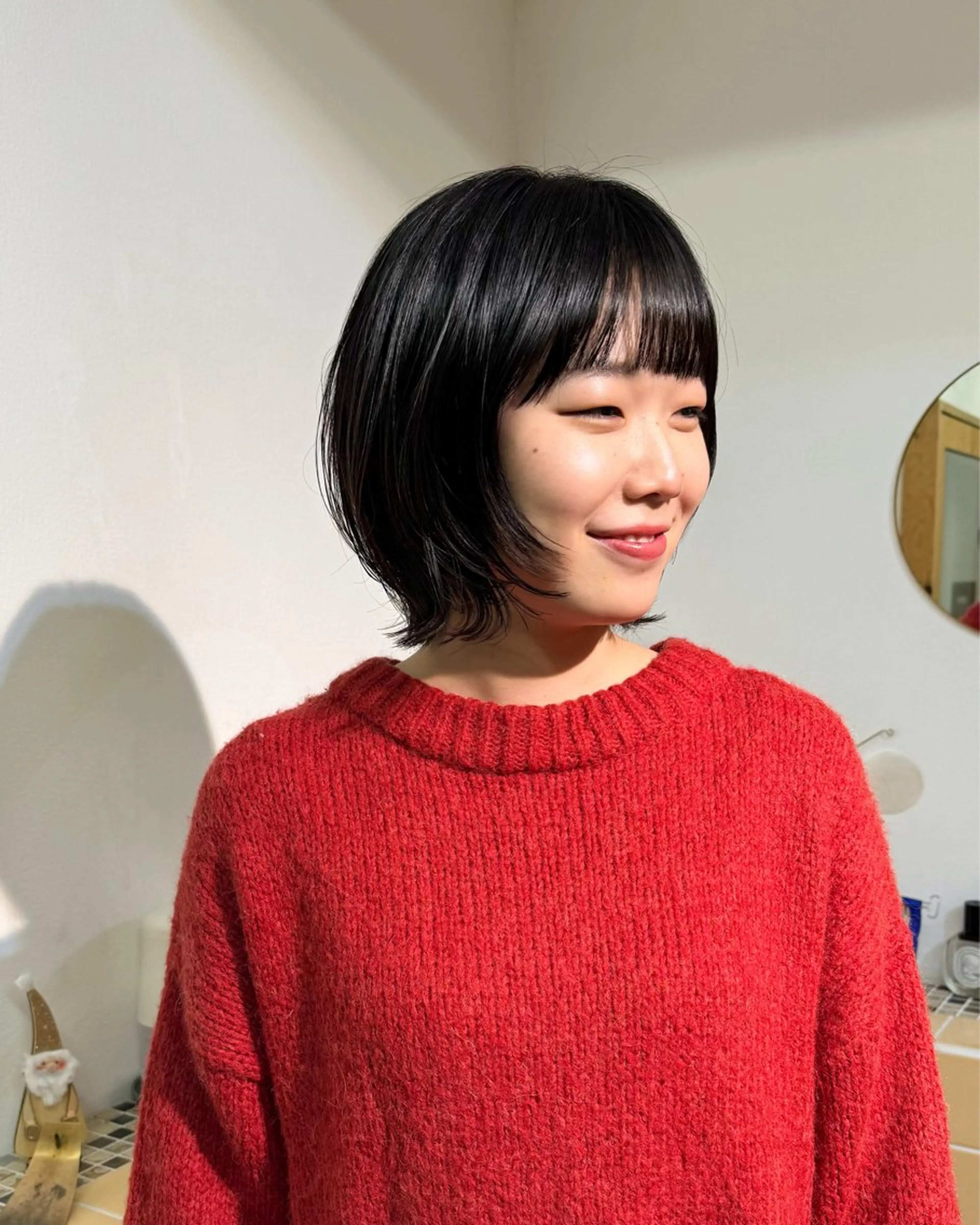 ショート ボブレイヤー ボブ レイヤーカット カット ヘアカラー トリートメント Seeknext // Rukaのヘアスタイル