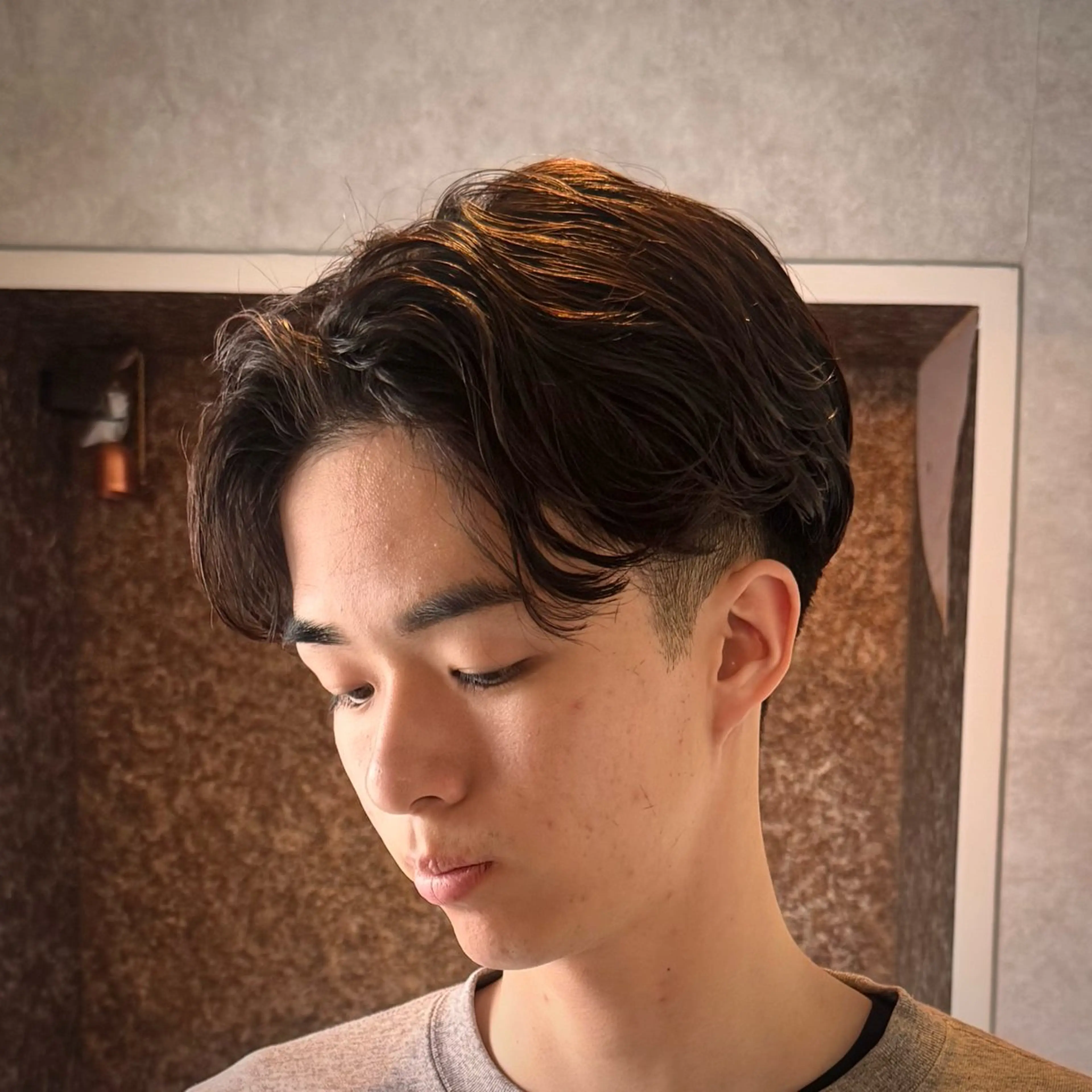 ショート パーマ メンズ メンズパーマ ニュアンスパーマ カット パーマ GLADMAN'S CUT CLUB 立川所属・立川メンズカット/ メンズパーマ💈三上のヘアスタイル