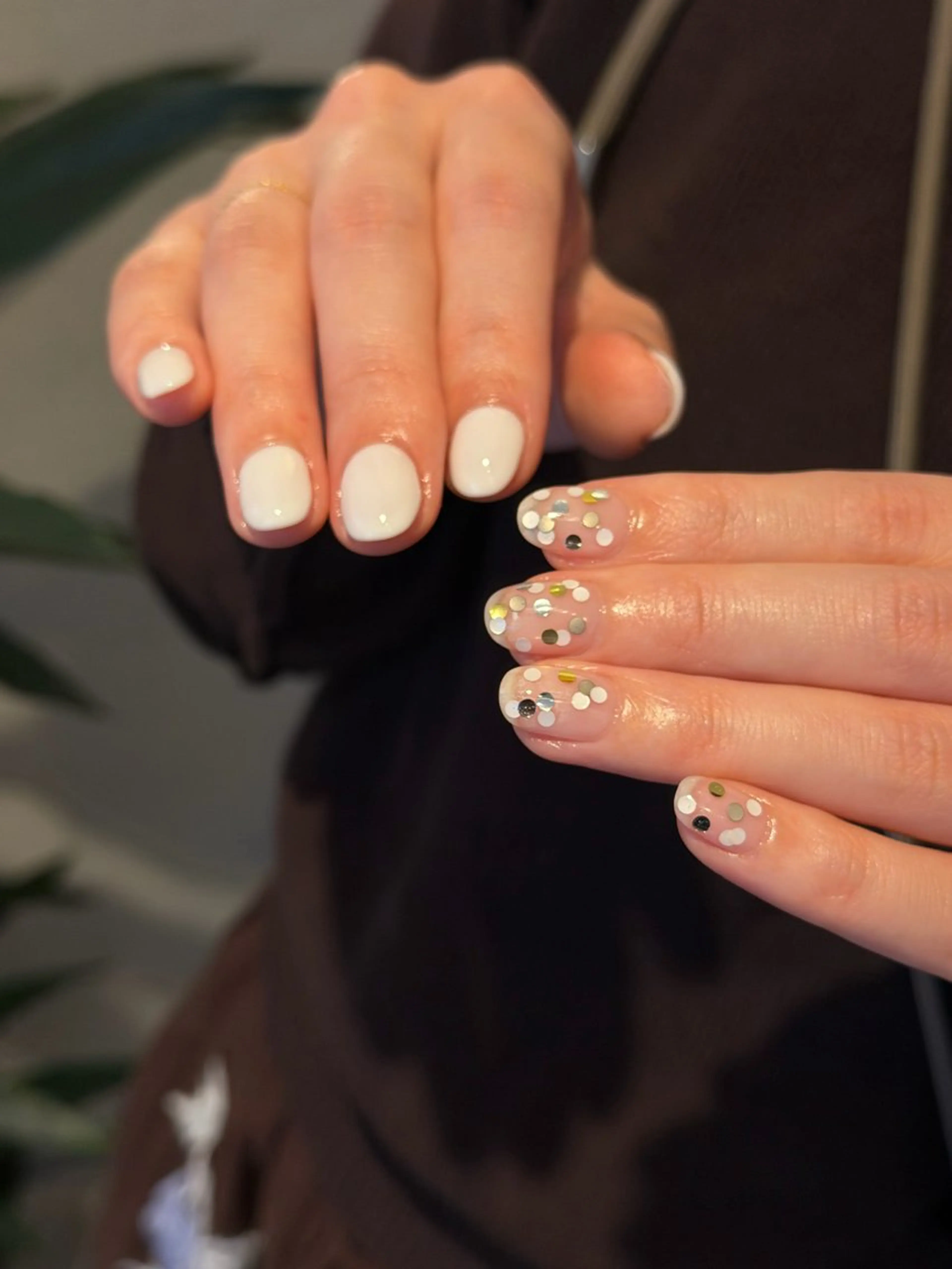 ネイル クリアネイル フラッシュネイル フラッシュマグ フレンチネイル マグネットネイル Luana所属・Luana nailのネイルデザイン