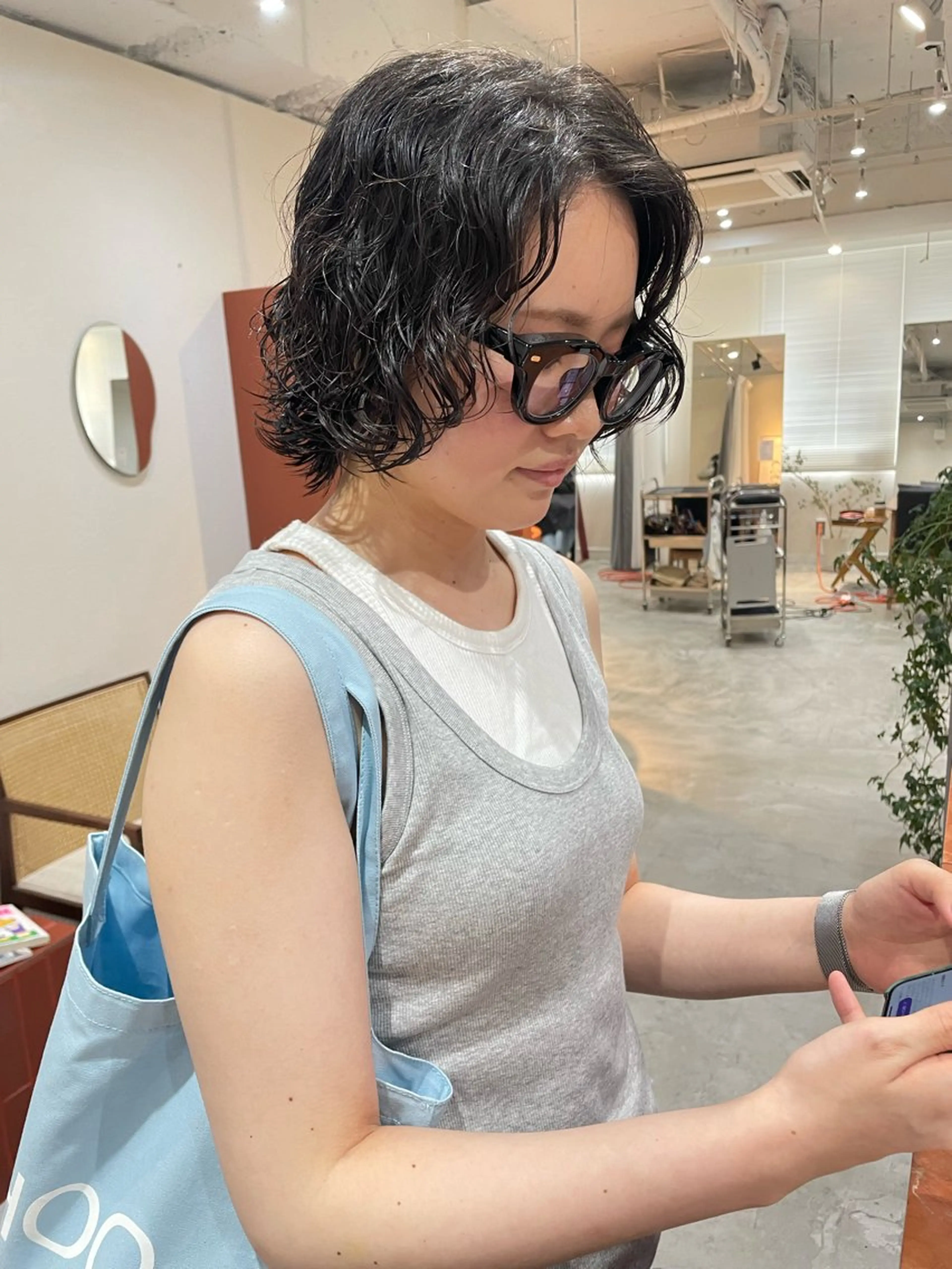 ショート パーマ カット パーマ トリートメント ayu/伏見/名古屋 /パーマ/艶カラーのヘアスタイル