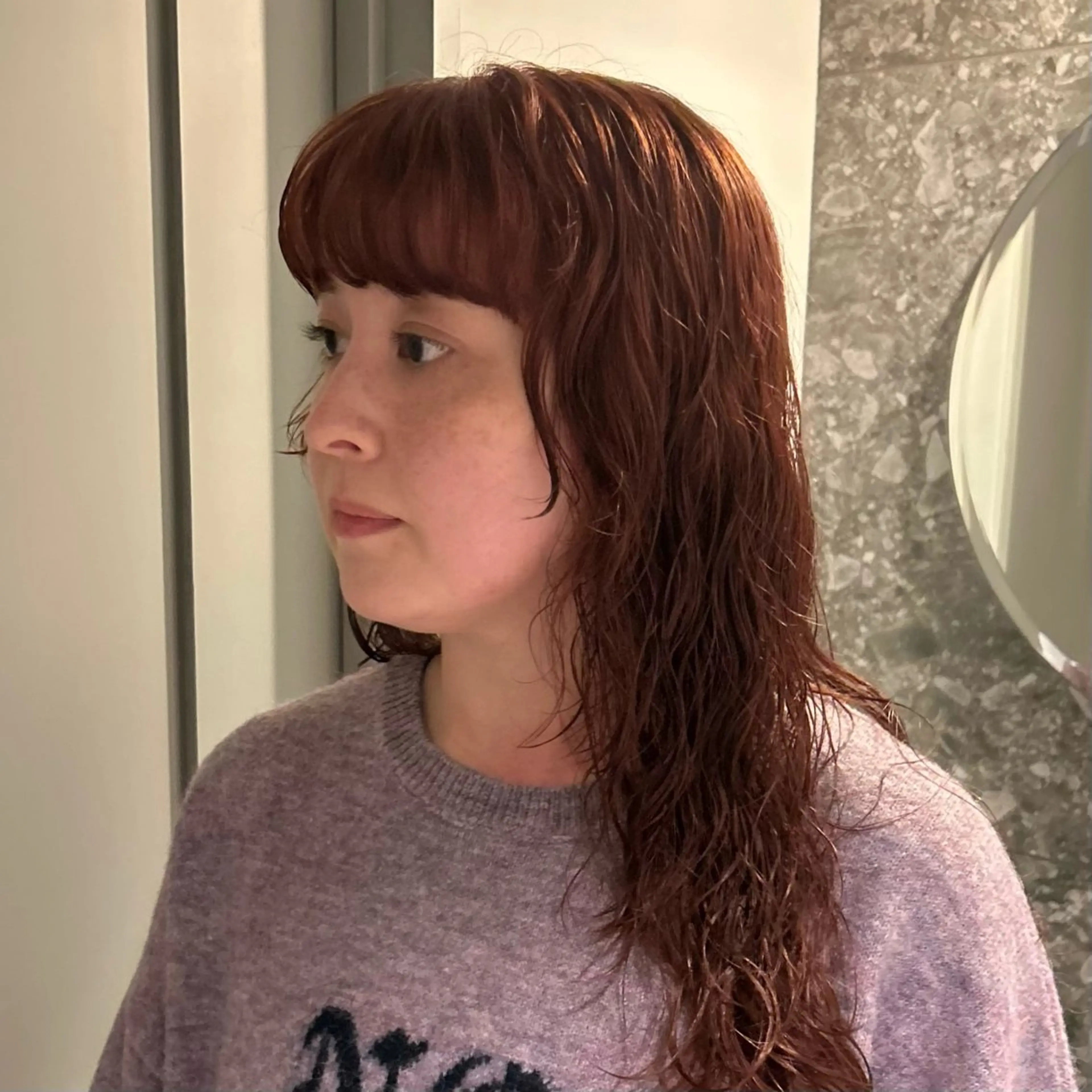 ロング カラー パーマ MUKU 市川 莉花のヘアスタイル