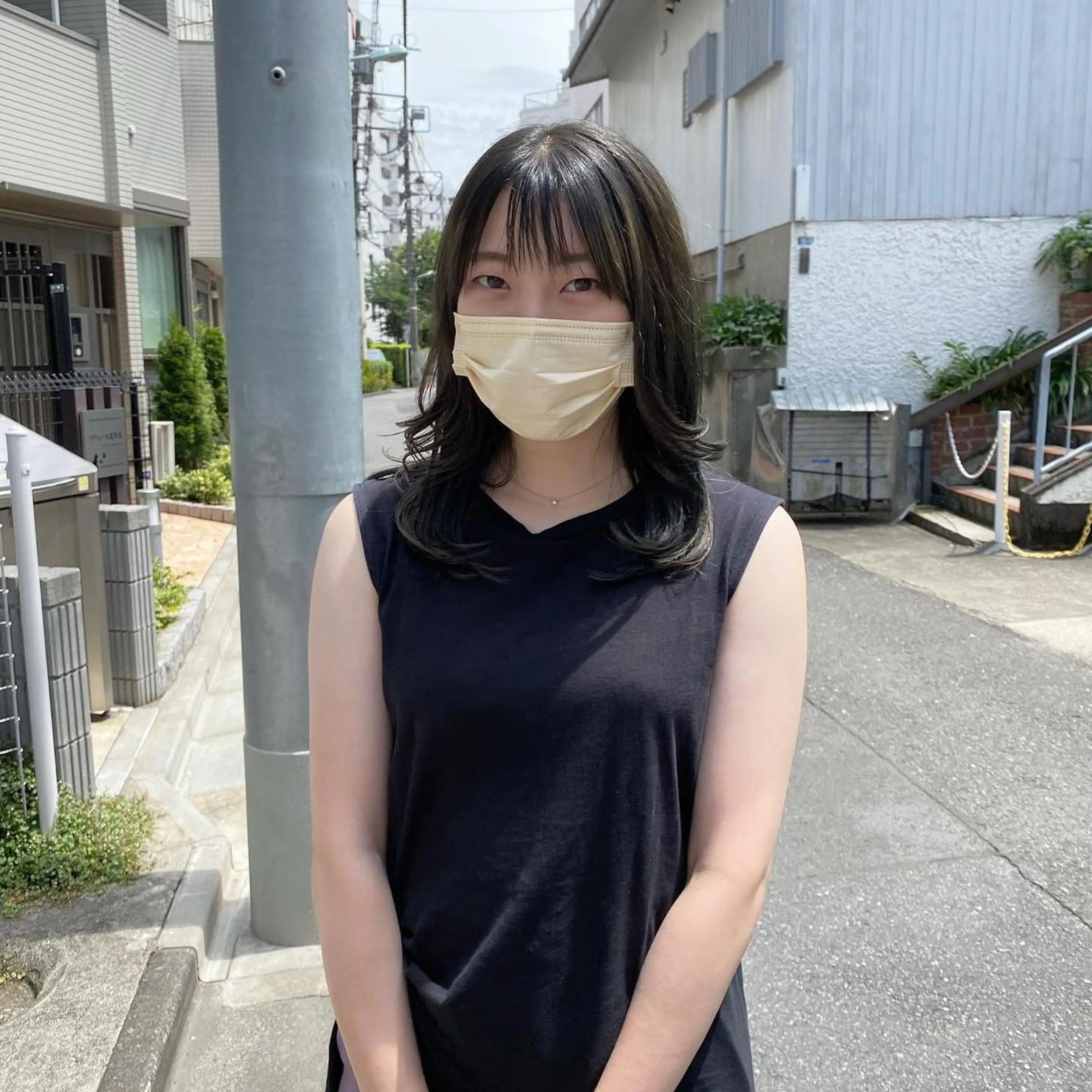 ミディアム レイヤーカット YinYang所属・川﨑 章弘のヘアスタイル