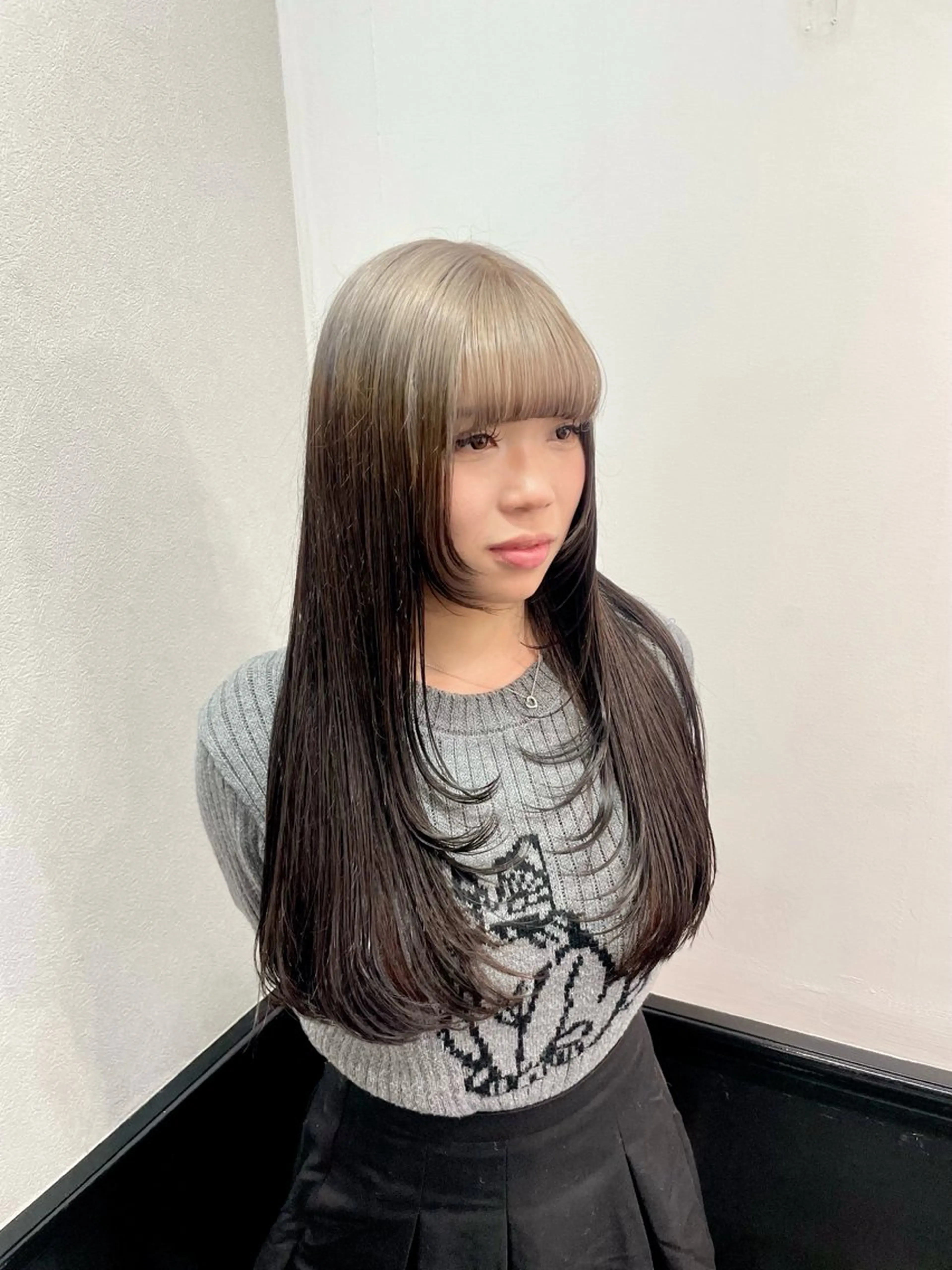 ロング カラー 横浜/ブリーチ/ ダブルカラー/RINのヘアスタイル