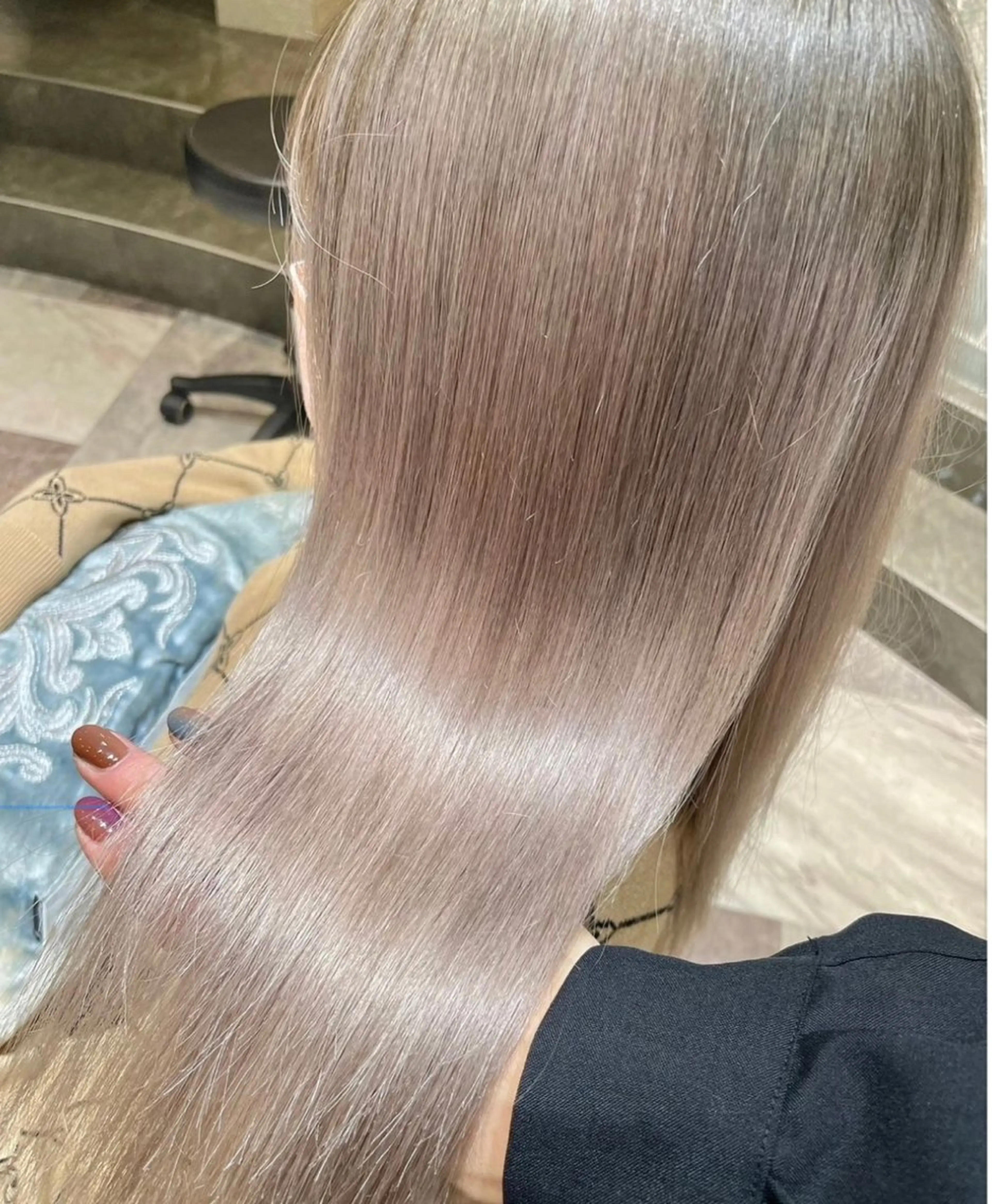 ロング カラー カット ヘアカラー トリートメント 韓国レイヤー/髪質 改善/縮毛🤍吉田のヘアスタイル