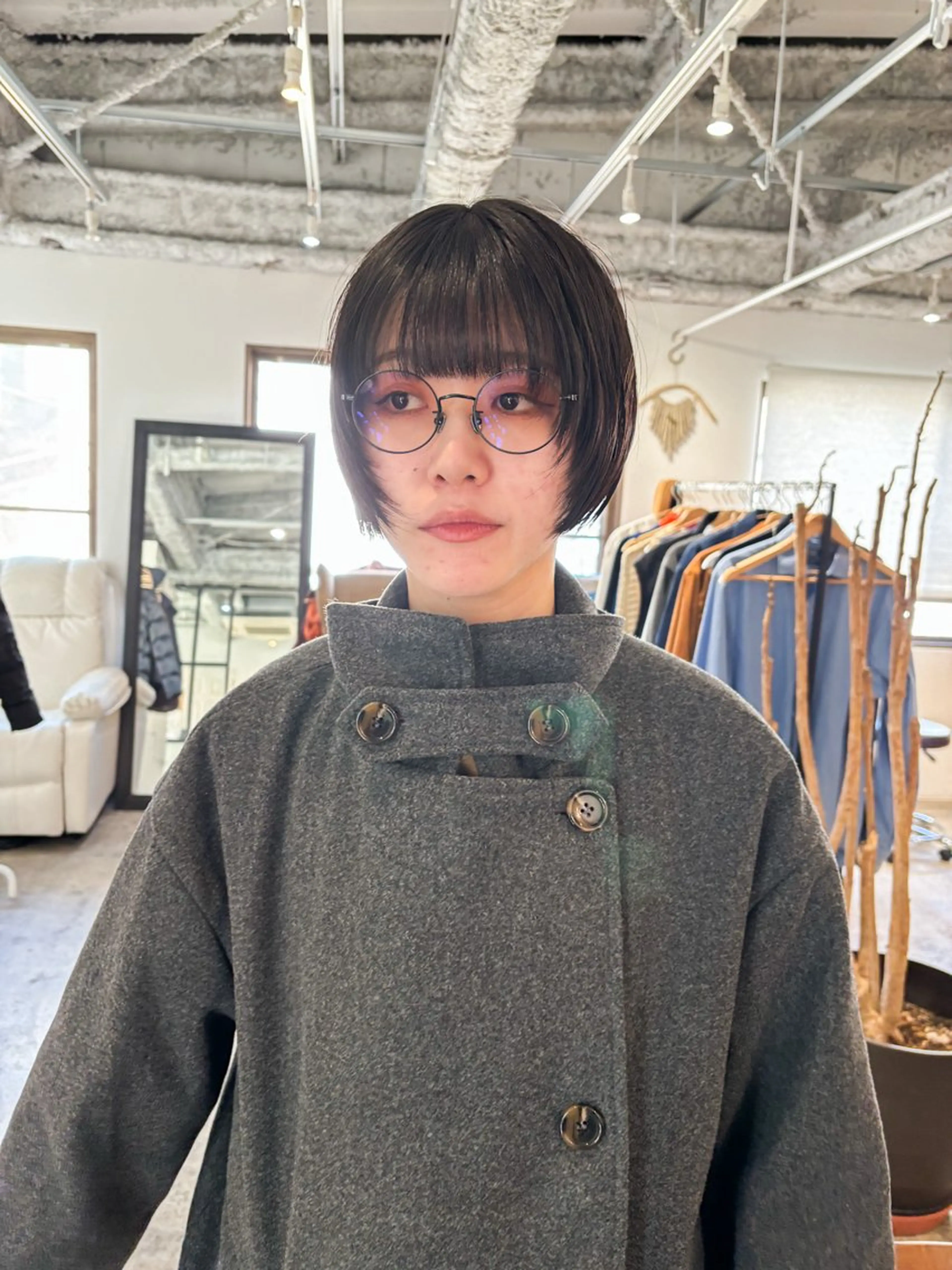 ショート カラー ボブレイヤー ボブ レイヤーカット カット ヘアカラー トリートメント Takuma Suzuki中目黒のヘアスタイル