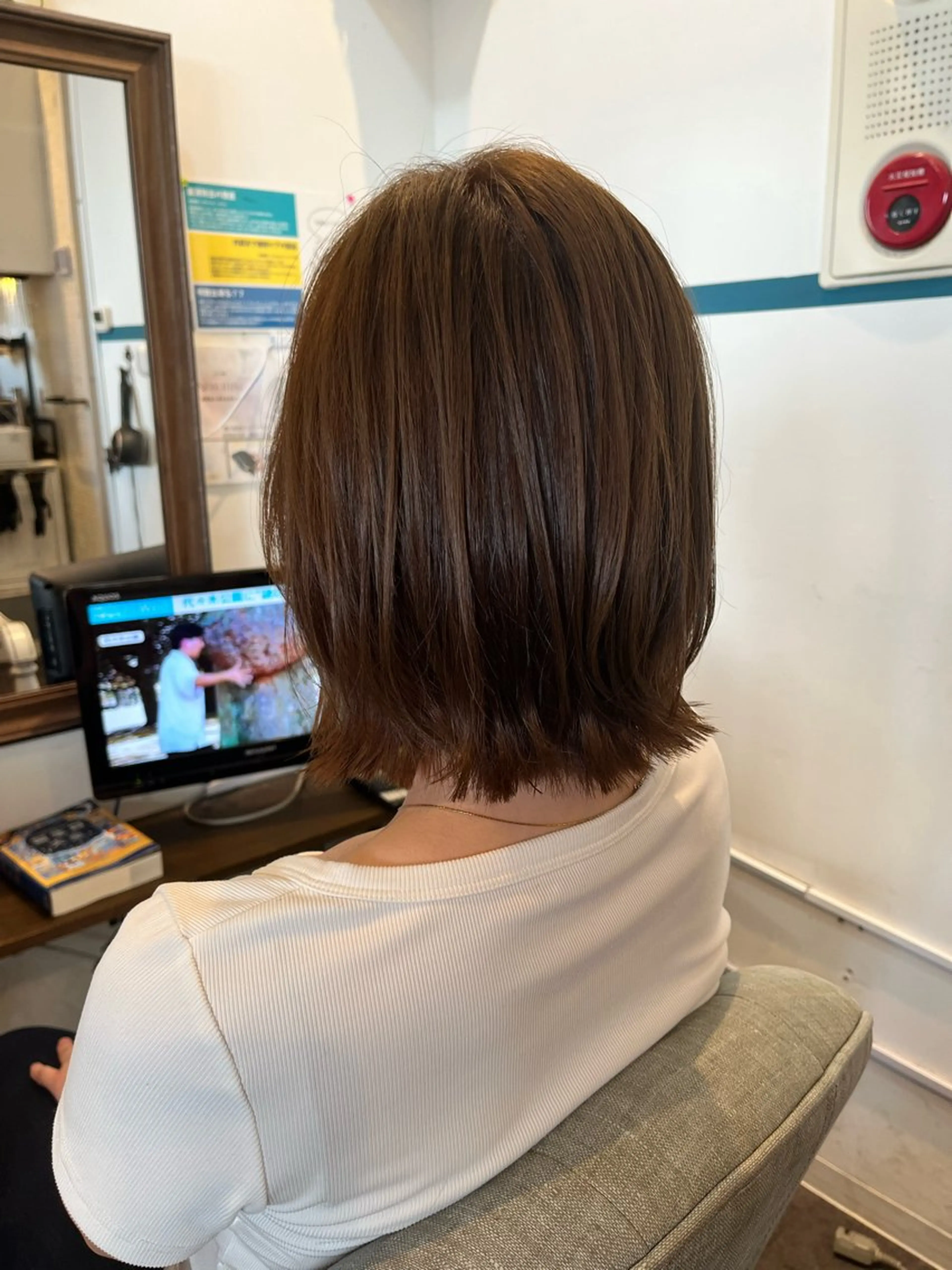 ミディアム ボブレイヤー ボブ レイヤーカット si6【シーム】 小田みきのヘアスタイル