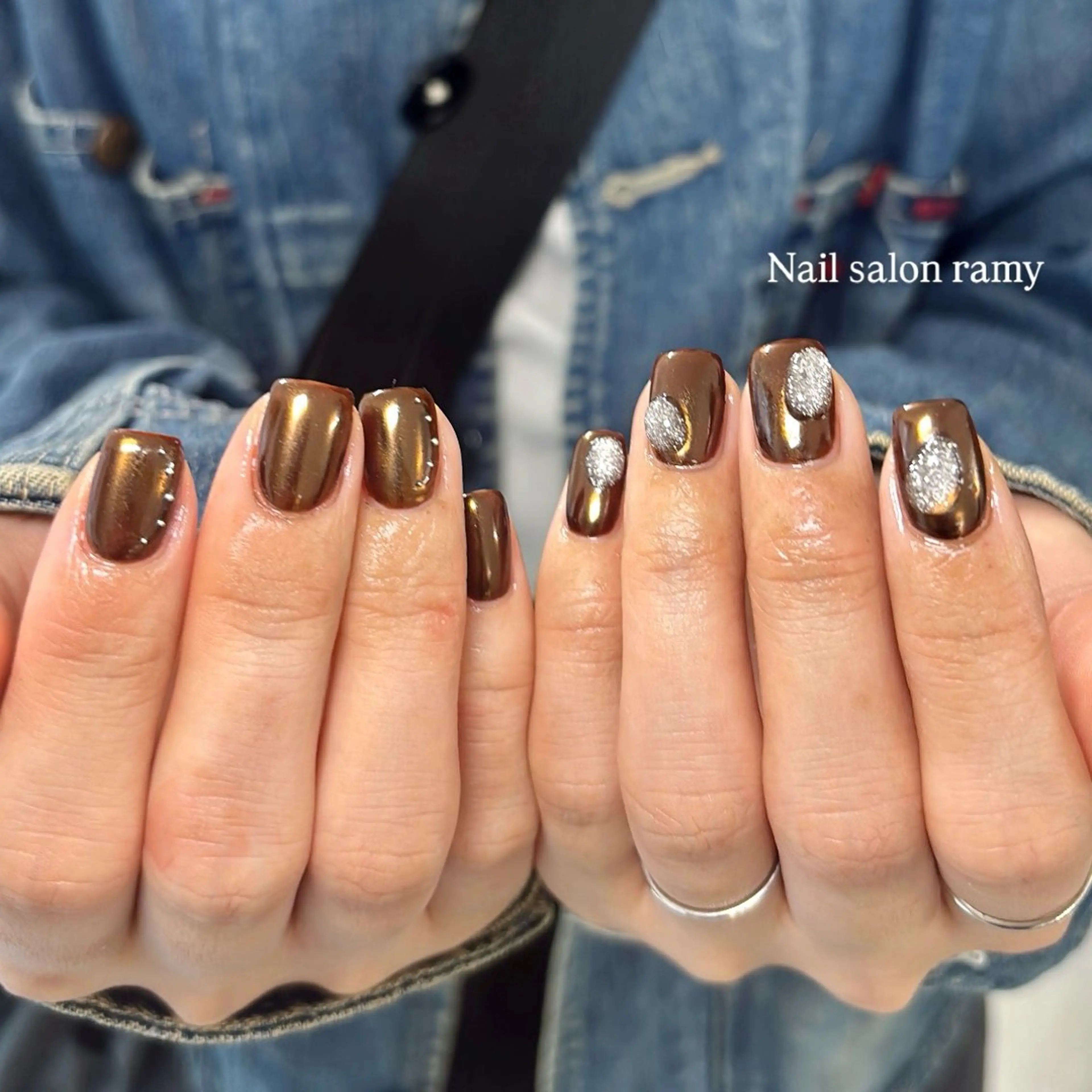 ネイル ストーンネイル Nail salon ramyのネイルデザイン