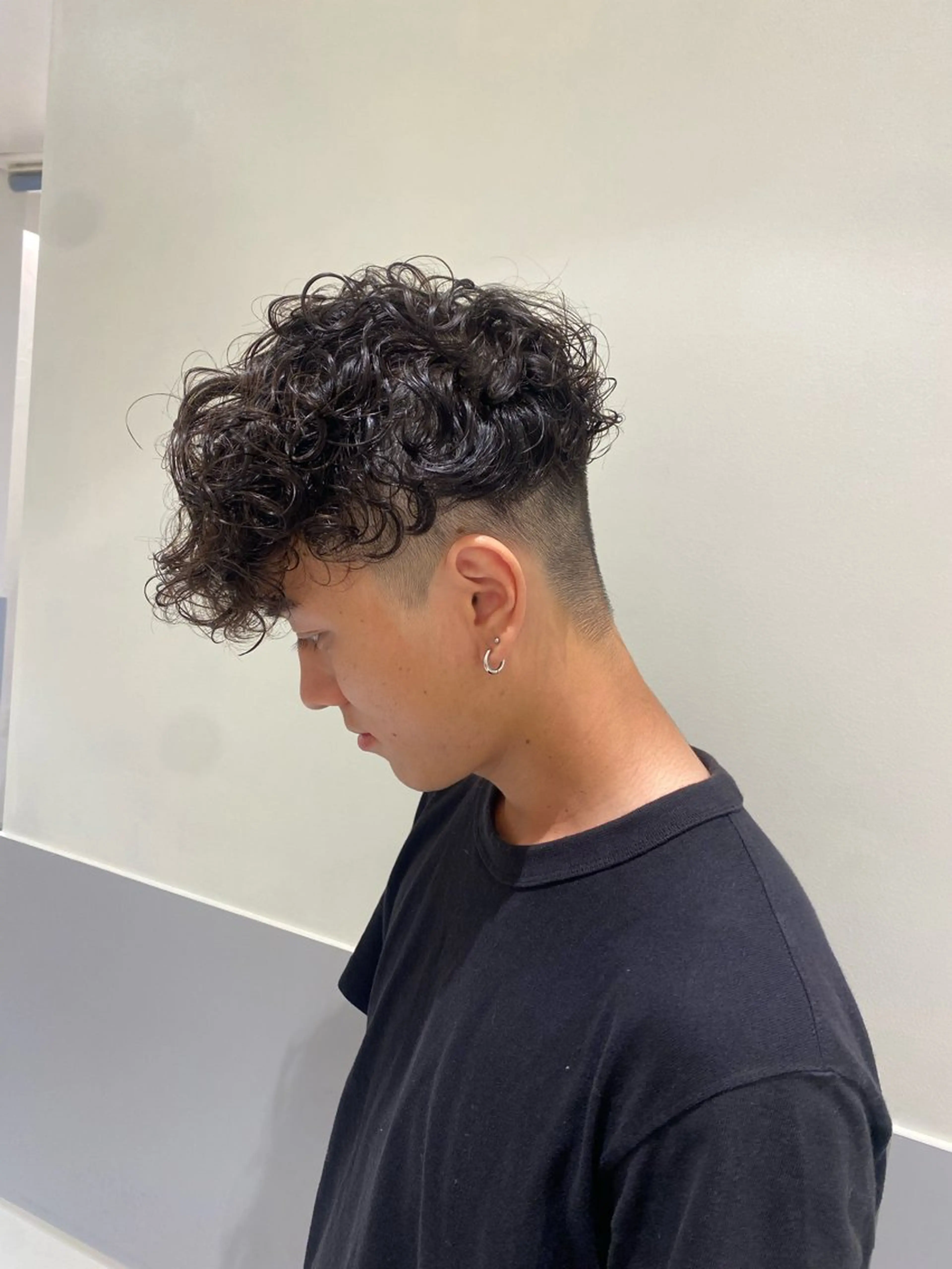 メンズ スペインカール カット パーマ 🌟メンズ/ミニボブ Marin💟のヘアスタイル