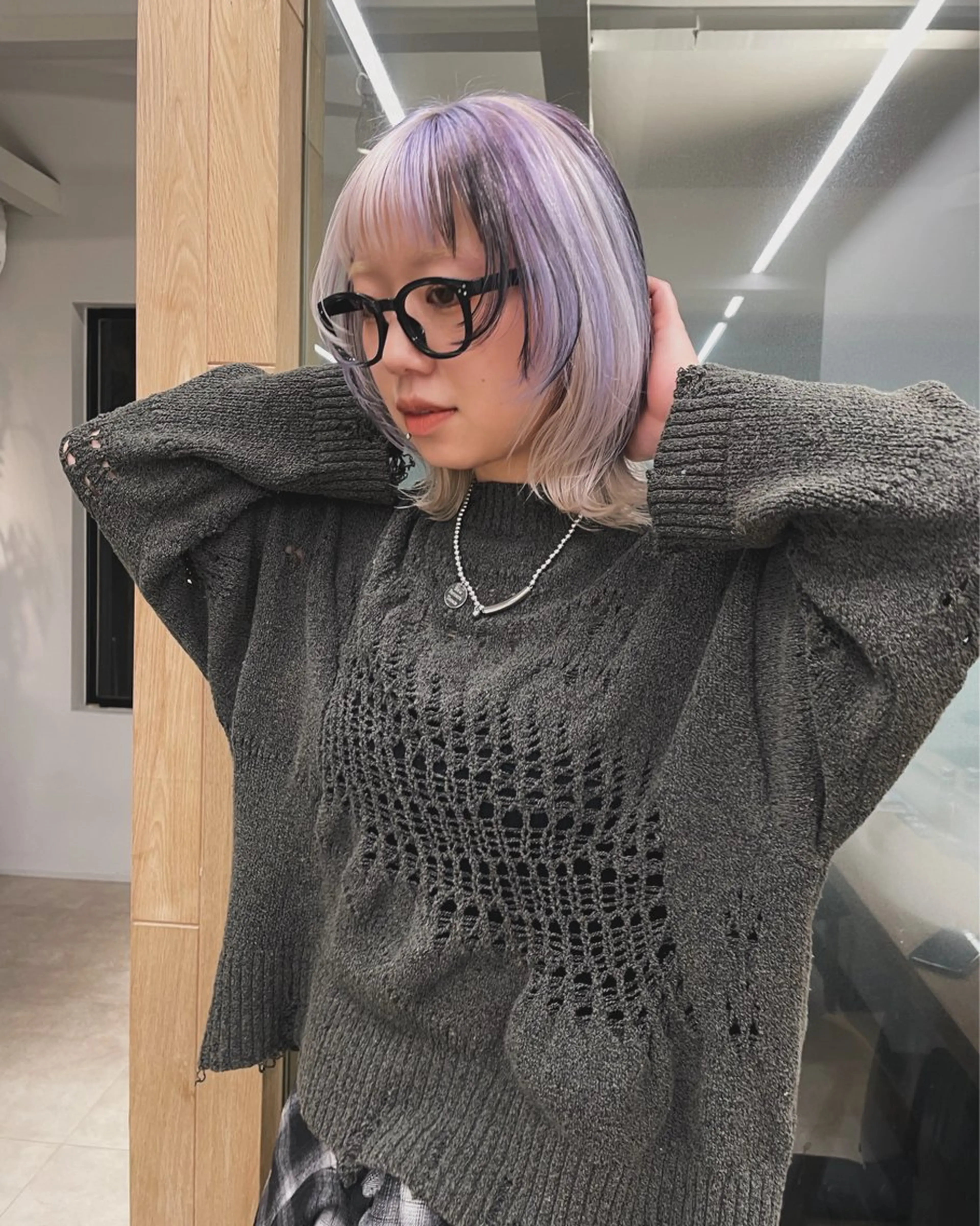 セミロング カラー ヘアカラー トリートメント ケアパーマ/ケアブリ ーチdaisukeのヘアスタイル