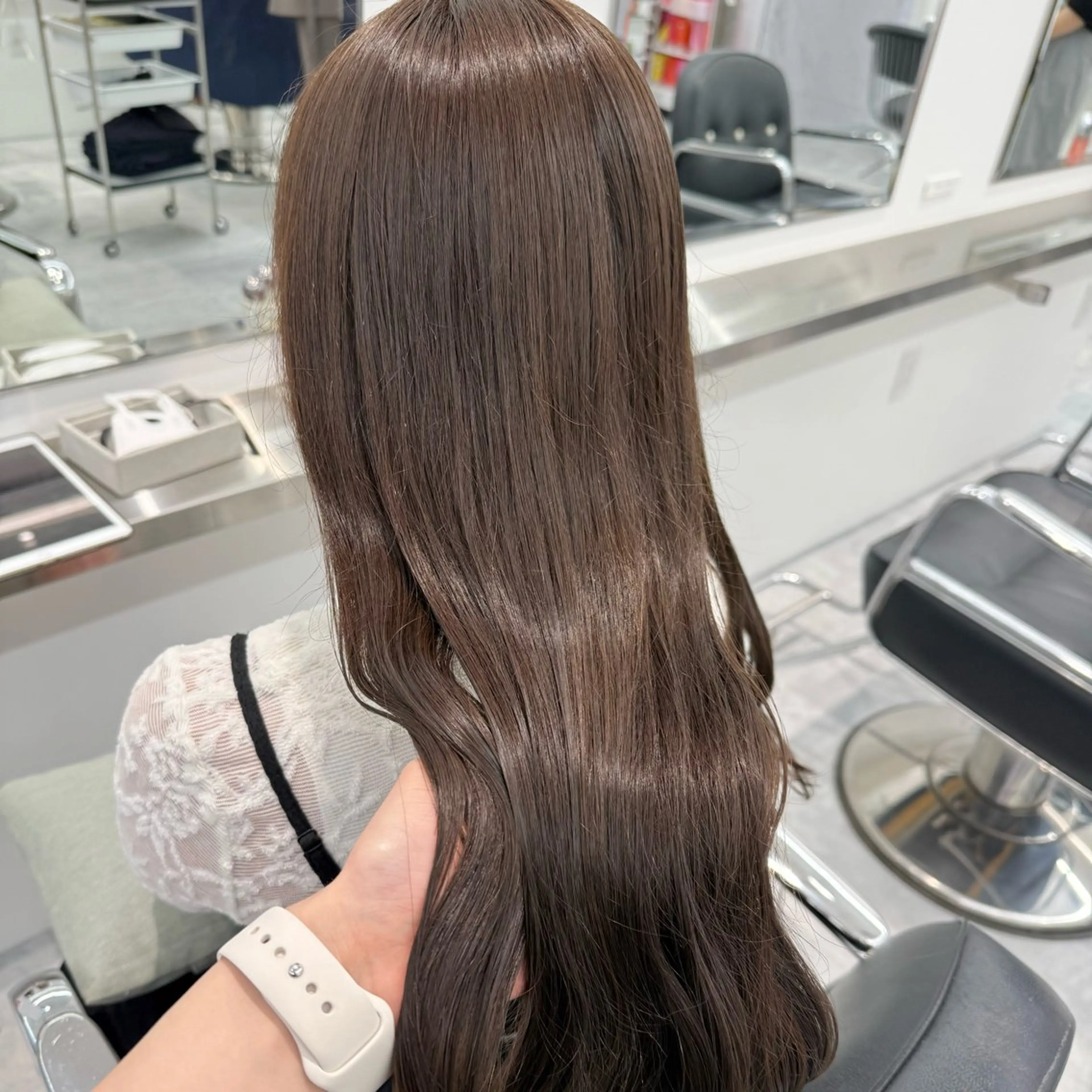 ロング カラー ヘアカラー トリートメント ParveMix￤ 大賀さつき🍨🤍のヘアスタイル