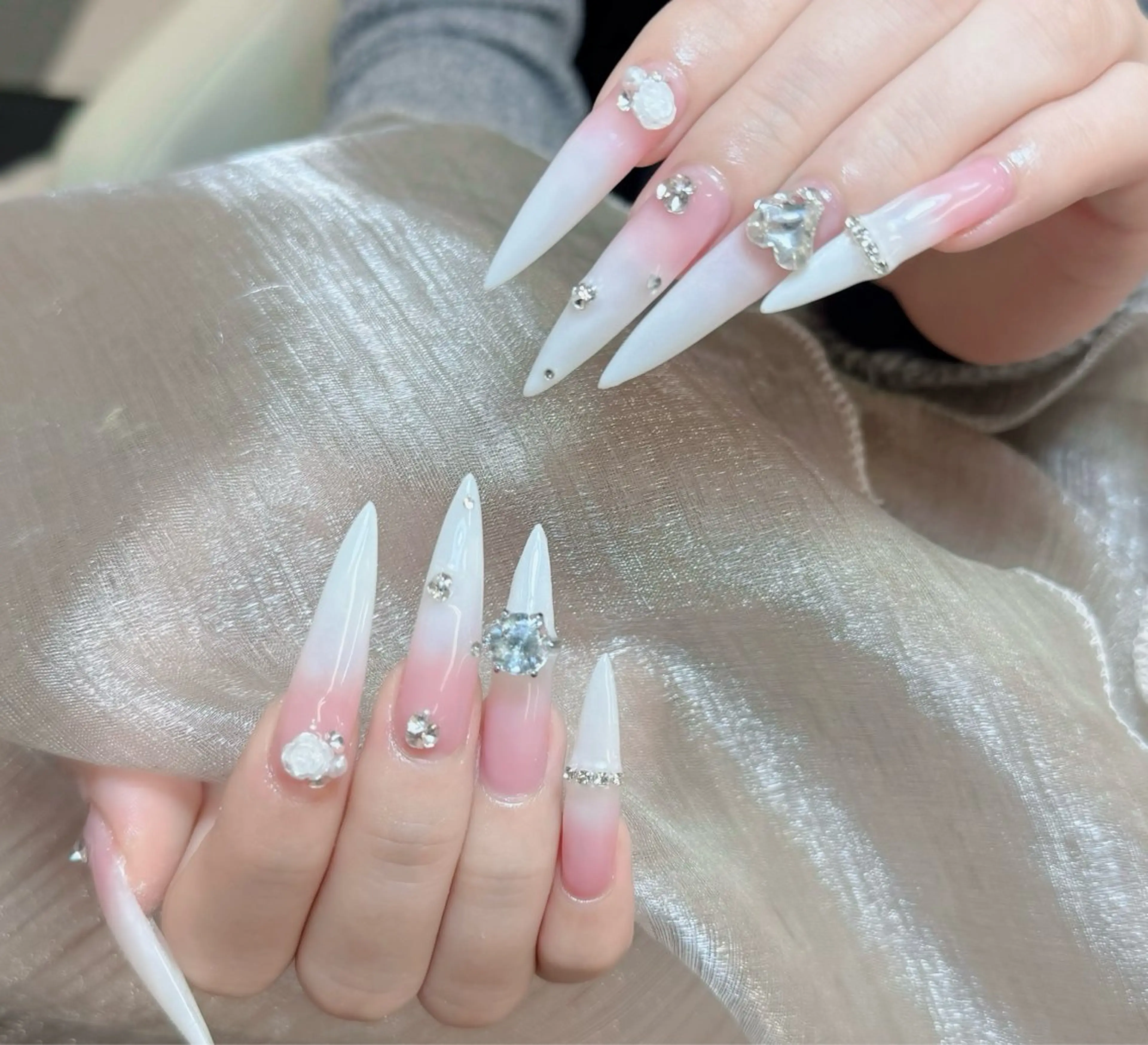 ネイル アートネイル フレンチネイル ジェルネイル 韓国ネイル マグネットネイル ハンドネイル Lenie Nail Okuboのネイルデザイン