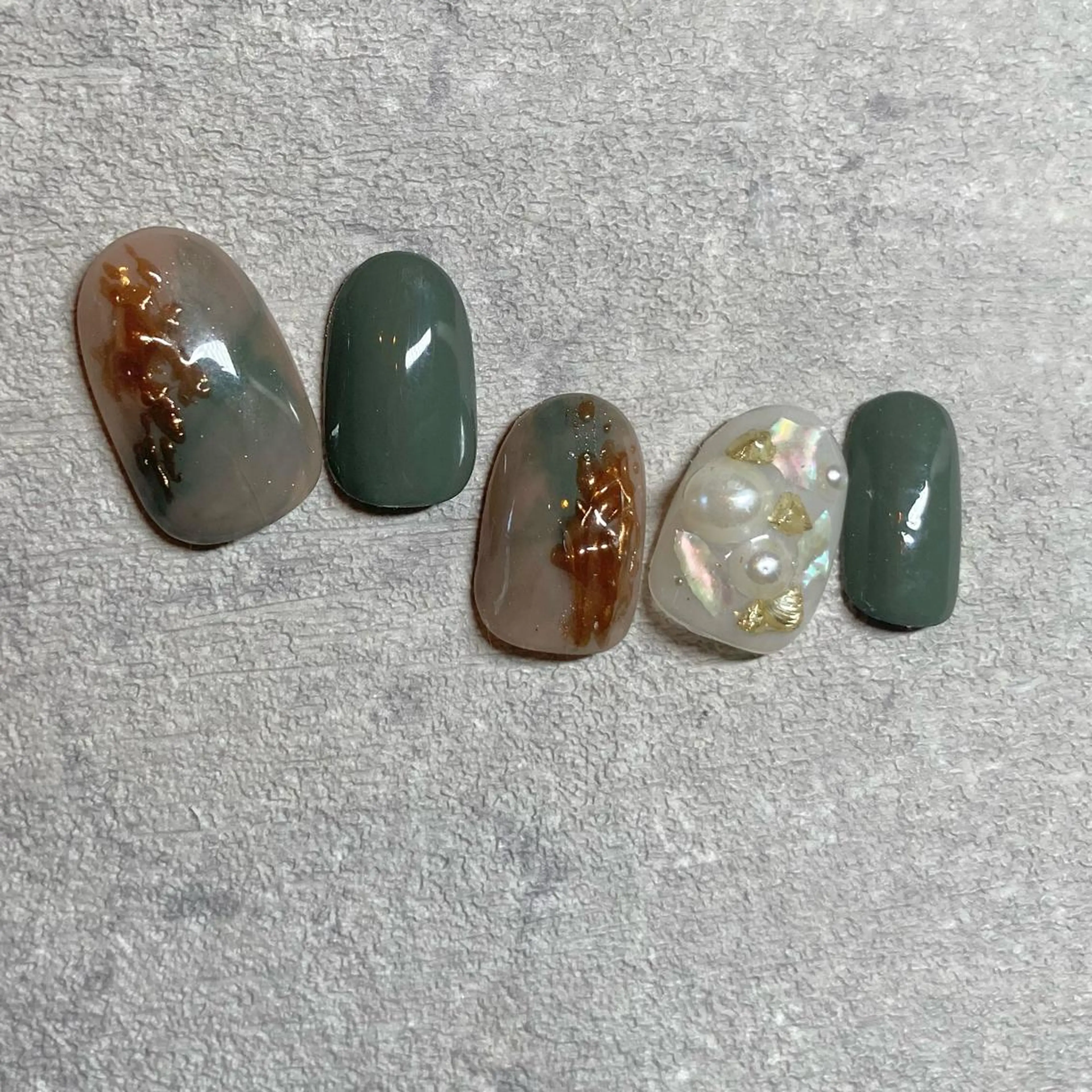 ネイル アートネイル フットネイル ニュアンスネイル 春ネイル 山田 貴子のネイルデザイン