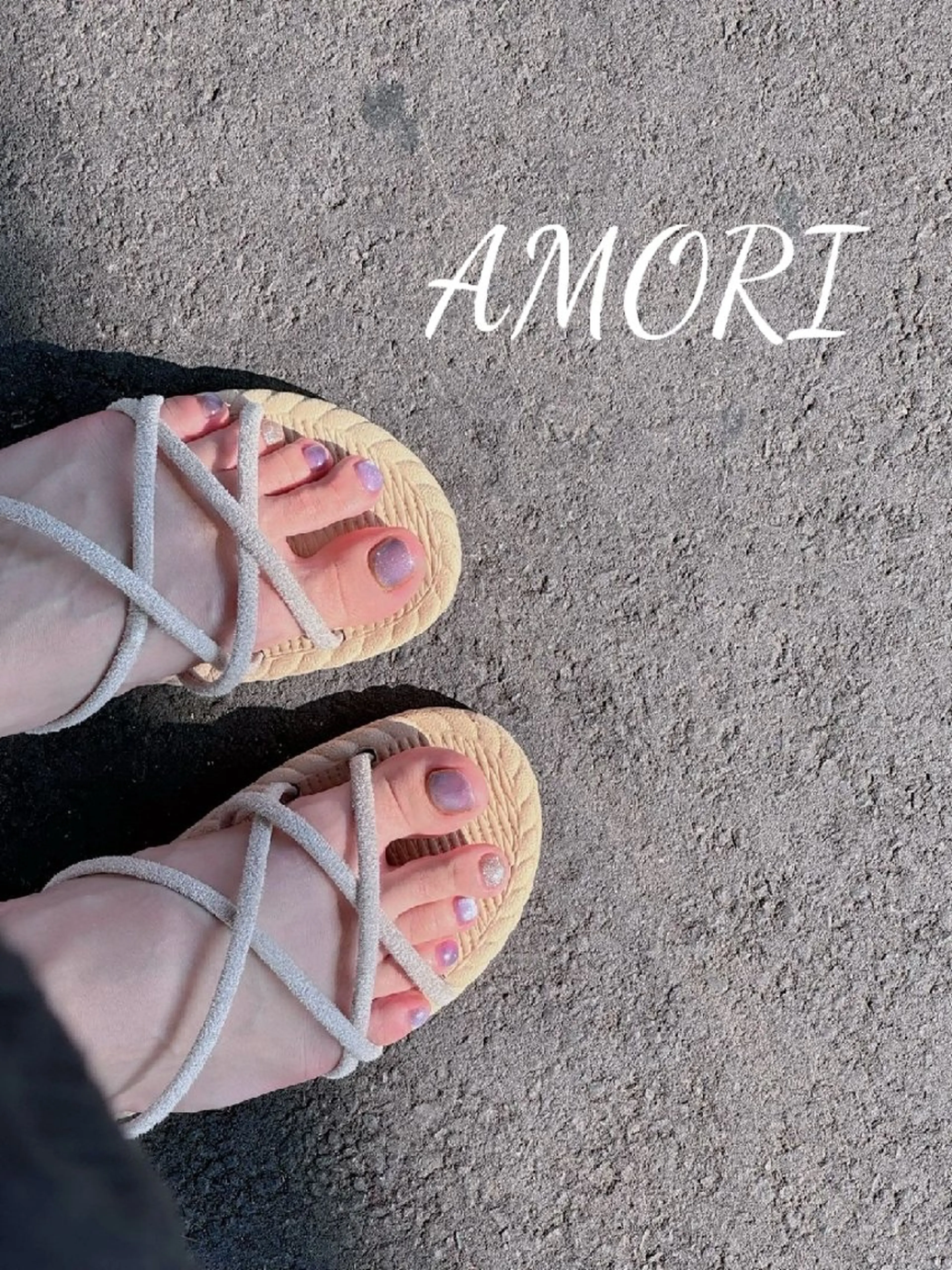 ネイル フットネイル マグネットネイル 佐藤 しおんのネイルデザイン