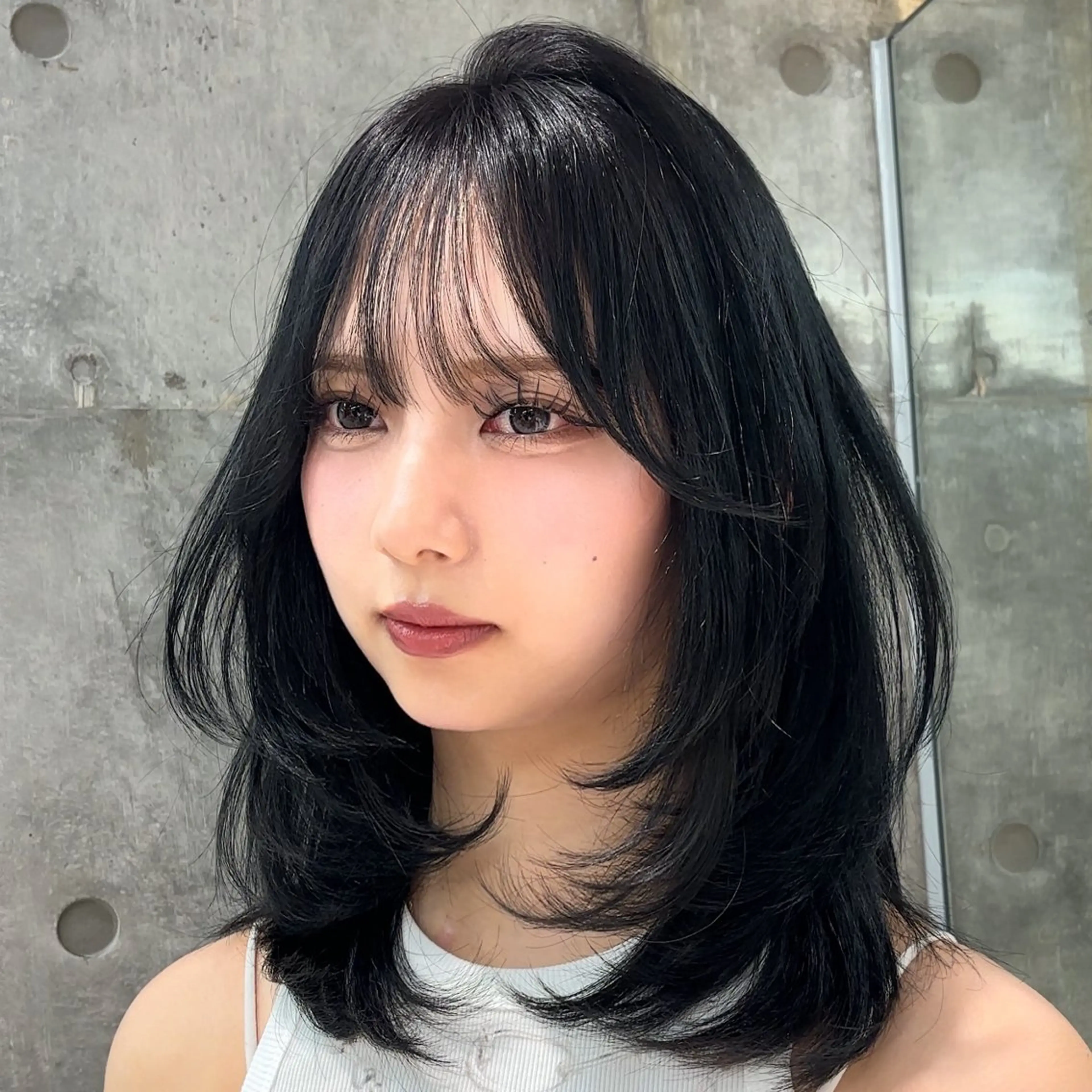 ミディアム カラー 透明感カラー カット ヘアカラー トリートメント 🎀𝑆𝐴𝑅𝐴 /レイヤーカット🎀のヘアスタイル