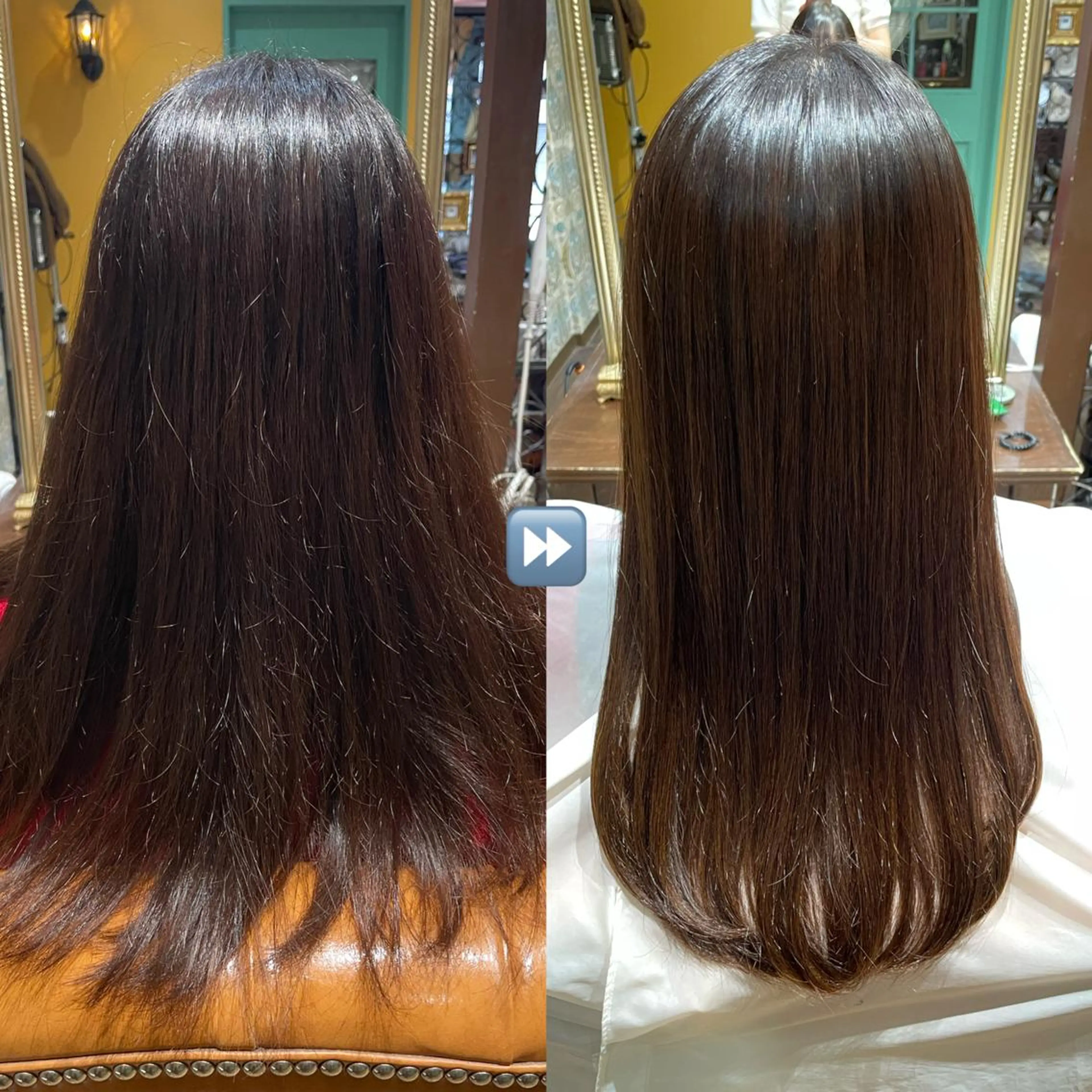 ロング 酸性ストレート ARCOIRIS by　doll hair所属・稲本麻衣 【韓国ヘア】のヘアスタイル