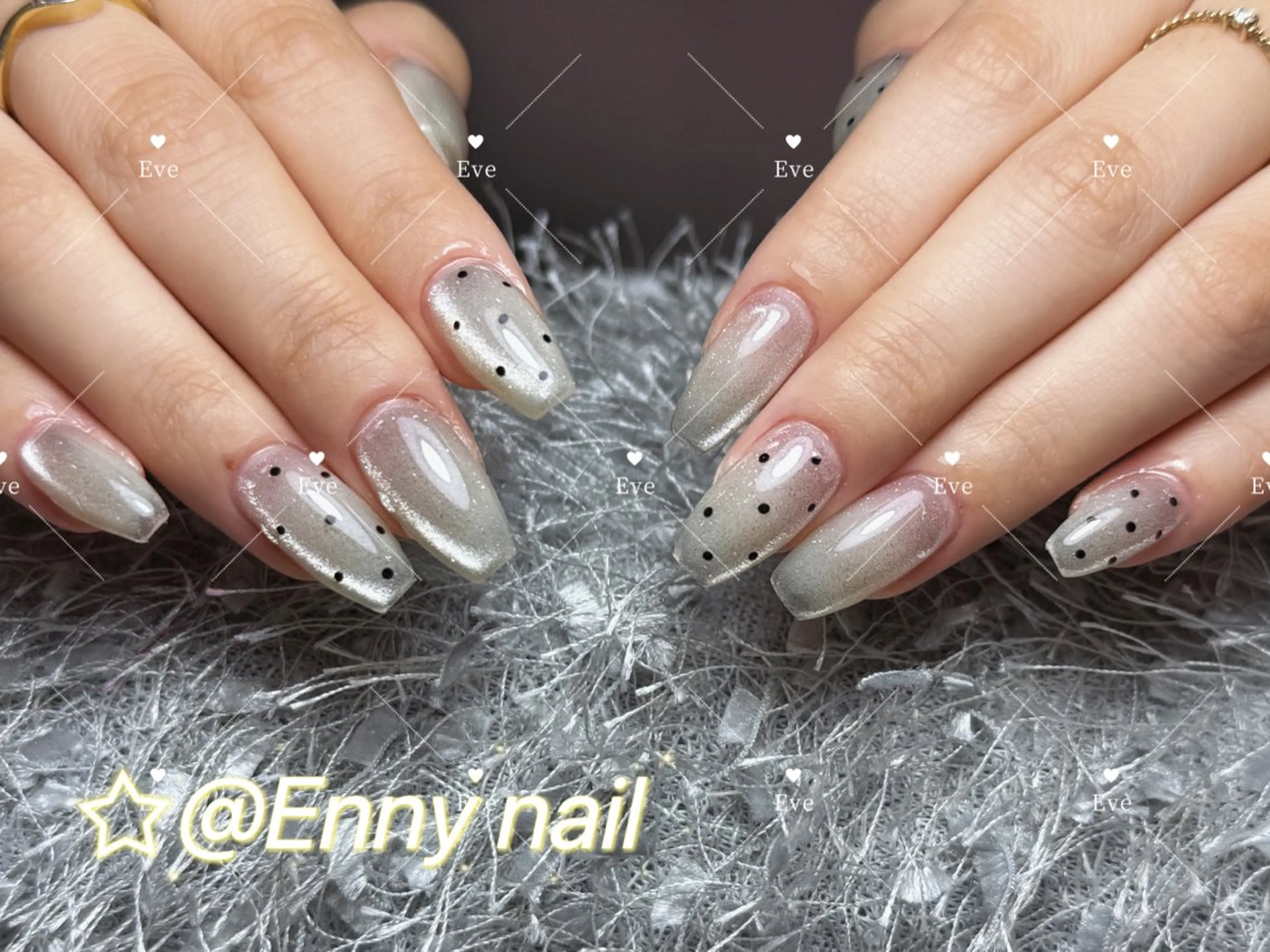 ネイル チークネイル 長さ出し フットネイル フレンチネイル ジェルネイル ハンドネイル Han Evelynのネイルデザイン