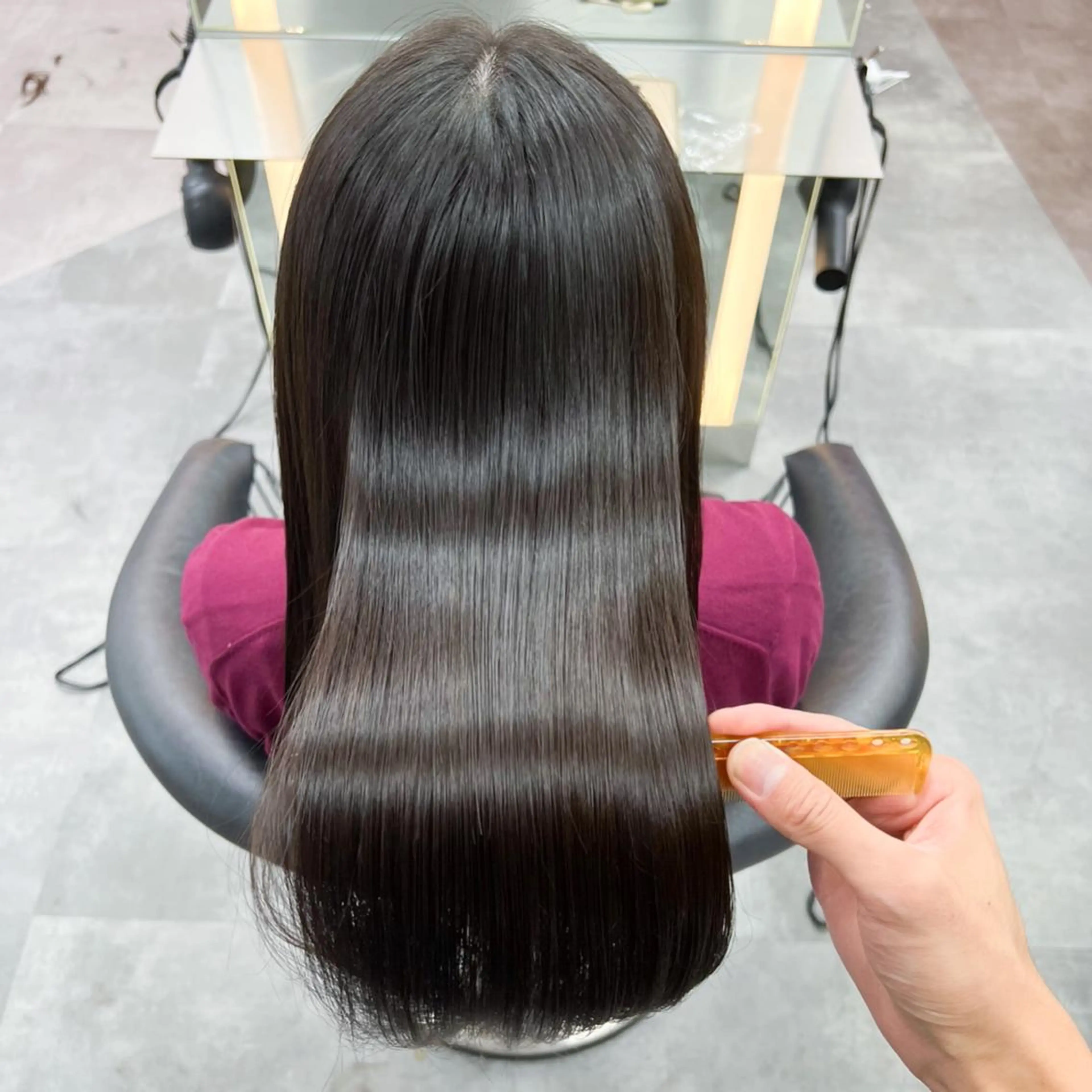 ロング ケアカラー/縮毛矯正 /レイヤー/板垣光采のヘアスタイル